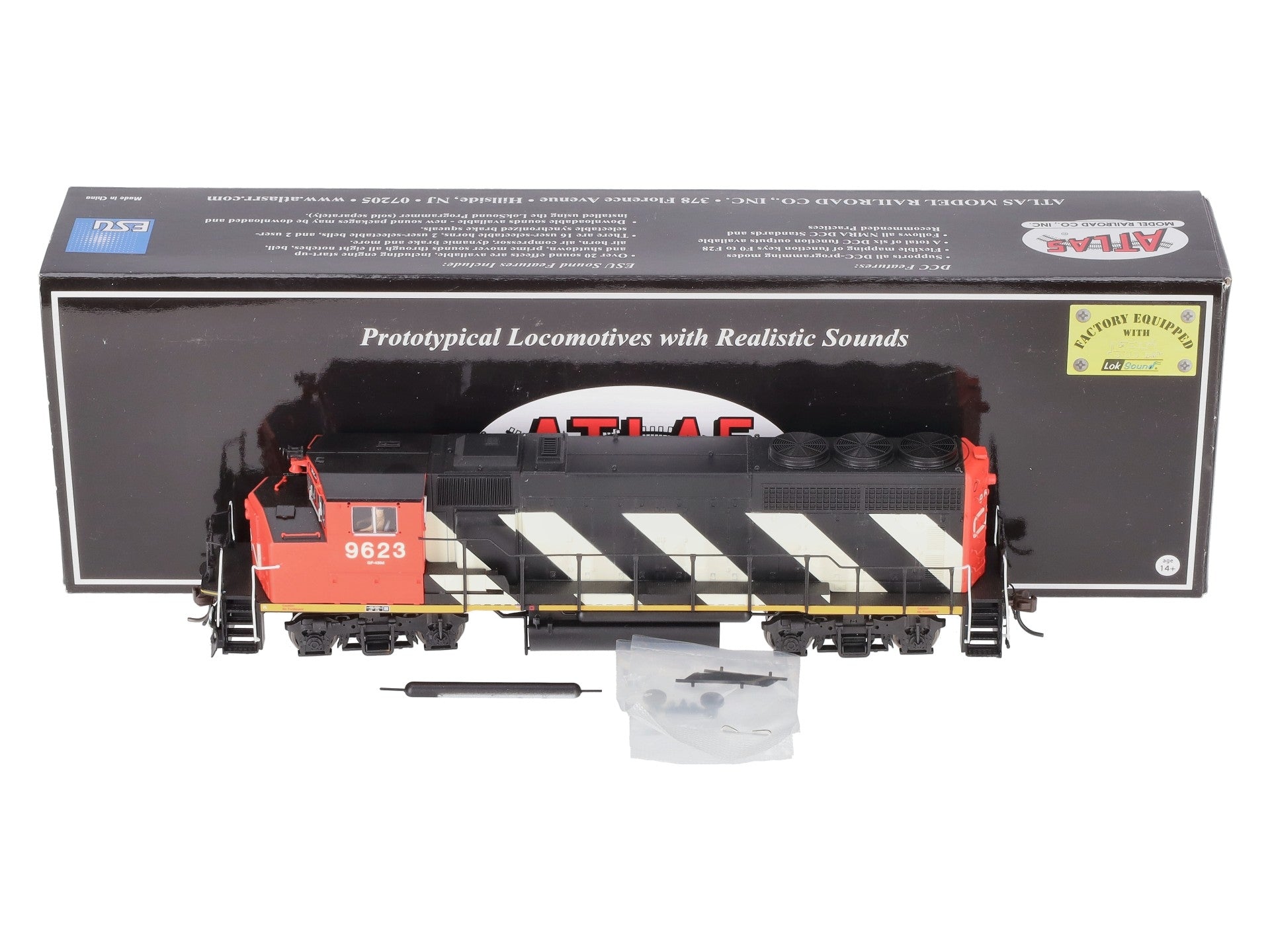 Atlas 10002728 HO Canadian National GP40-2(W) Diesel Locomotive #9623 w/DCC/SND