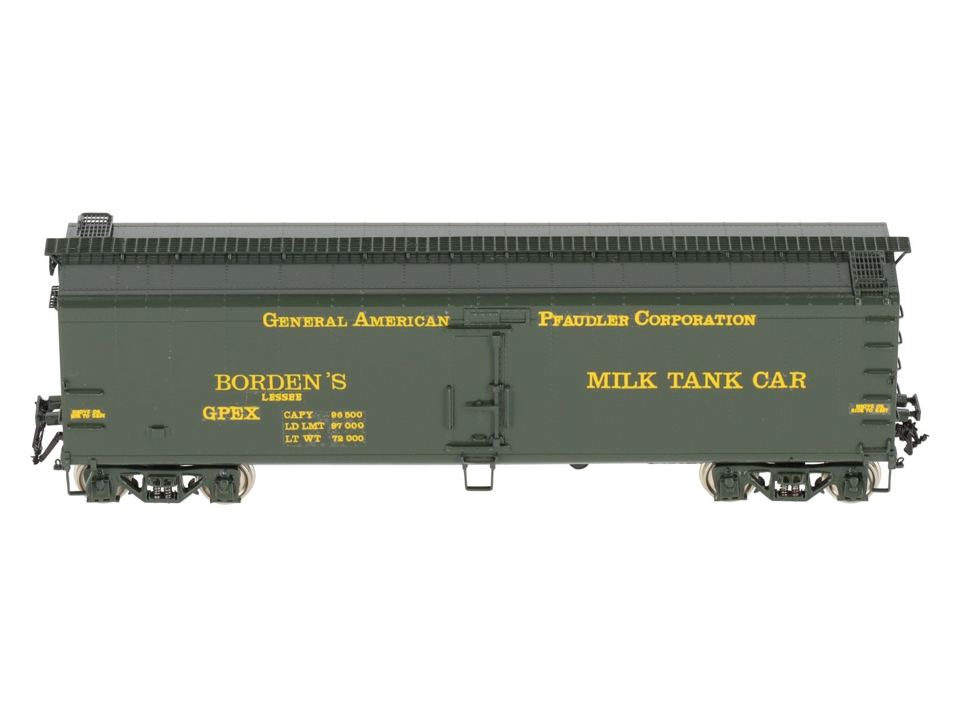 Precision Scale Company 15780-2 HO BRASS American-Pfaudler 41' Borden's Milk Car EX/Box