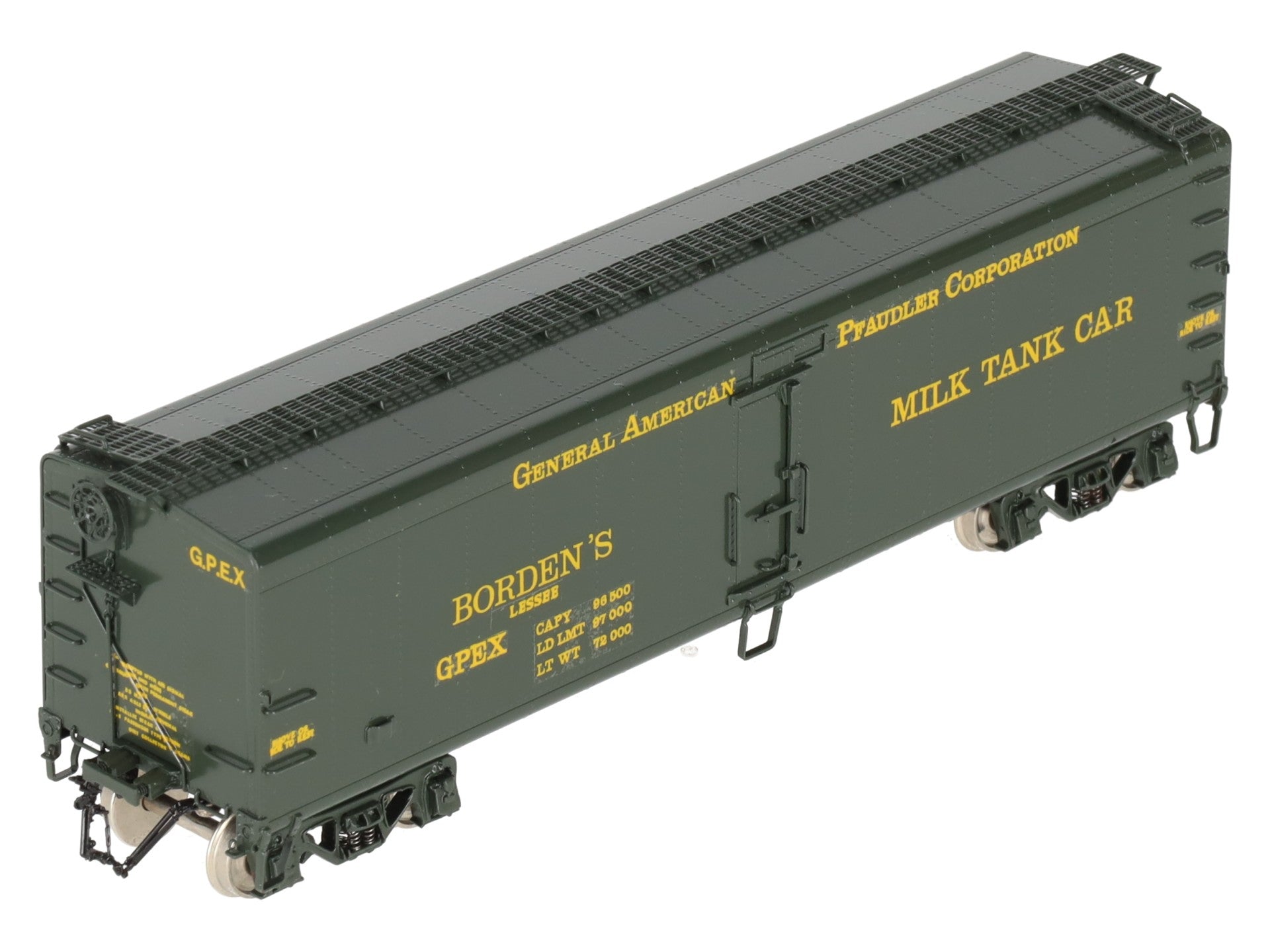 Precision Scale Company 15780-2 HO BRASS American-Pfaudler 41' Borden's Milk Car EX/Box