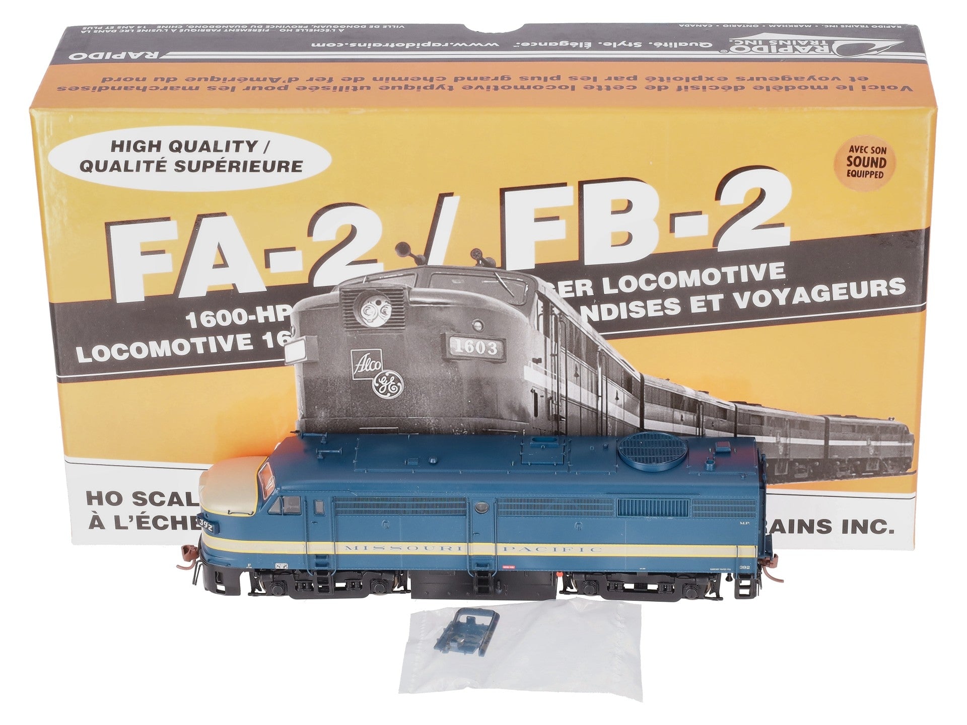 Rapido Trains 21584 HO Missouri Pacific Alco FPA-2 Diesel Loco DC/DCC/Sound #392