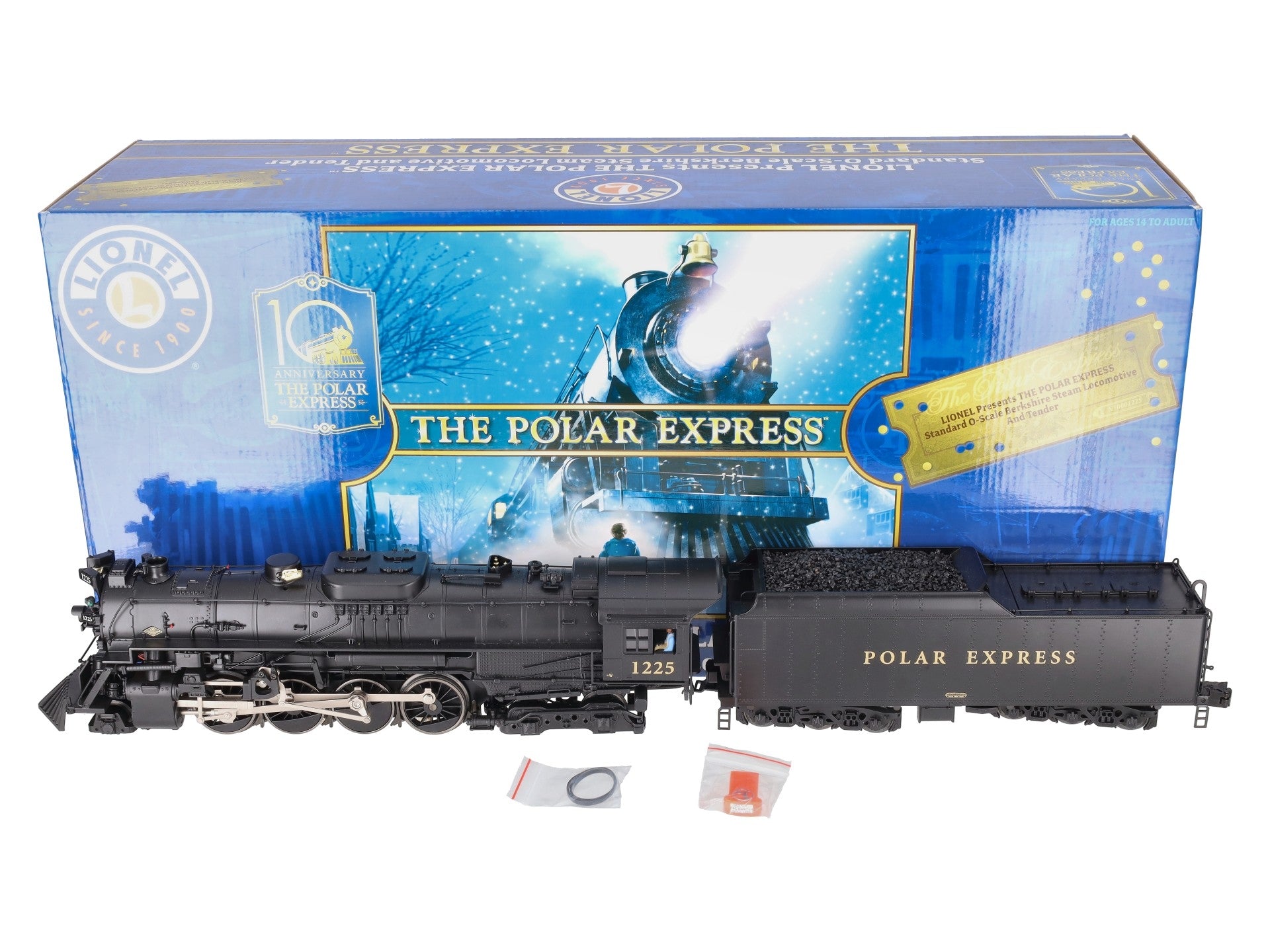 Lionel 6-11451 O Polar Express 10th Anniversary Berkshire Steam Locomotive #1225 LN/Box