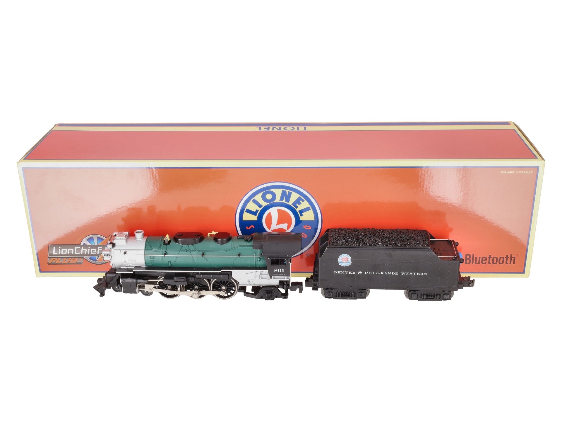 Lionel 2232110 O D&RGW LionChief Plus 2.0 Steam Locomotive #801