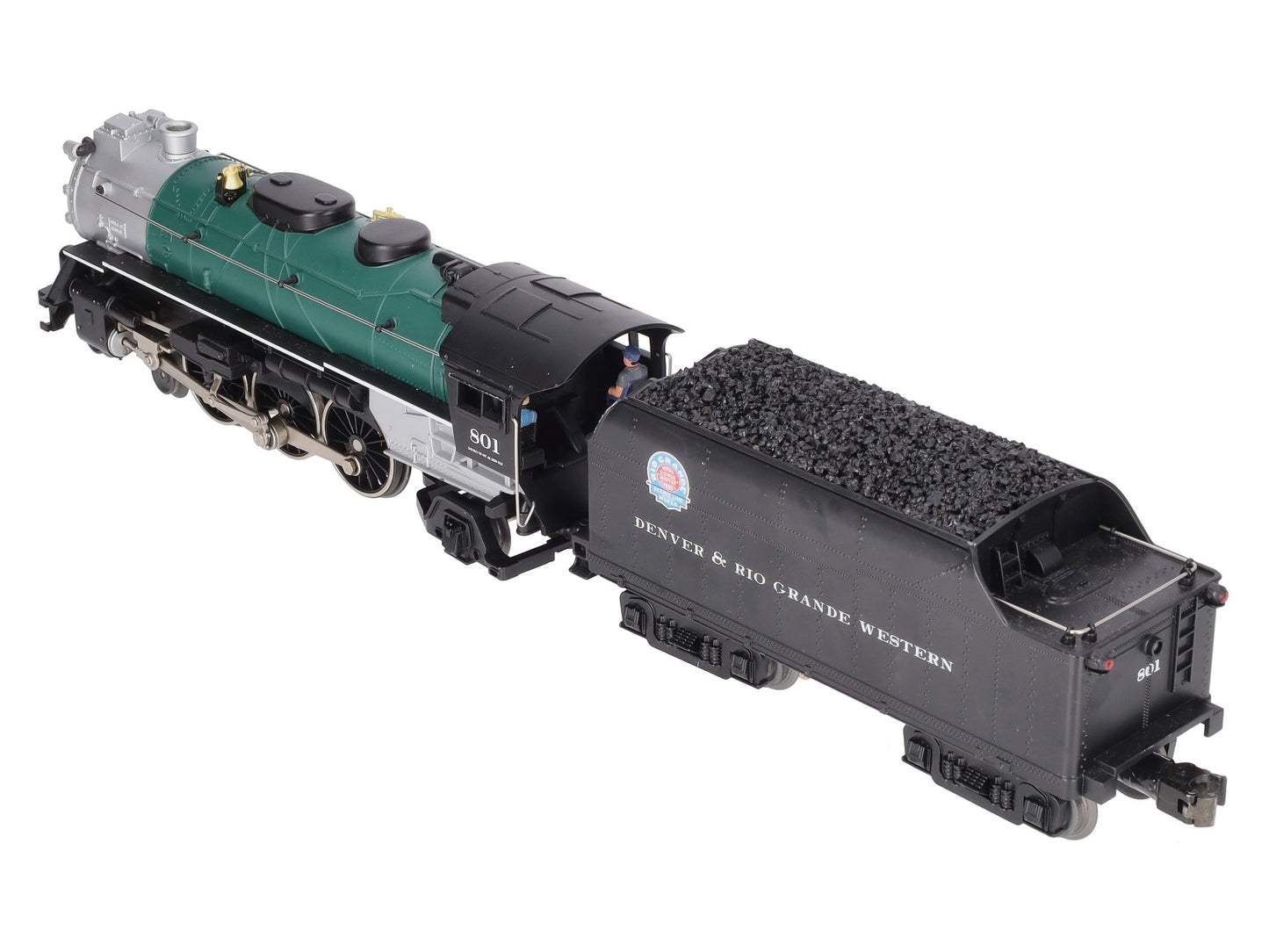Lionel 2232110 O D&RGW LionChief Plus 2.0 Steam Locomotive #801