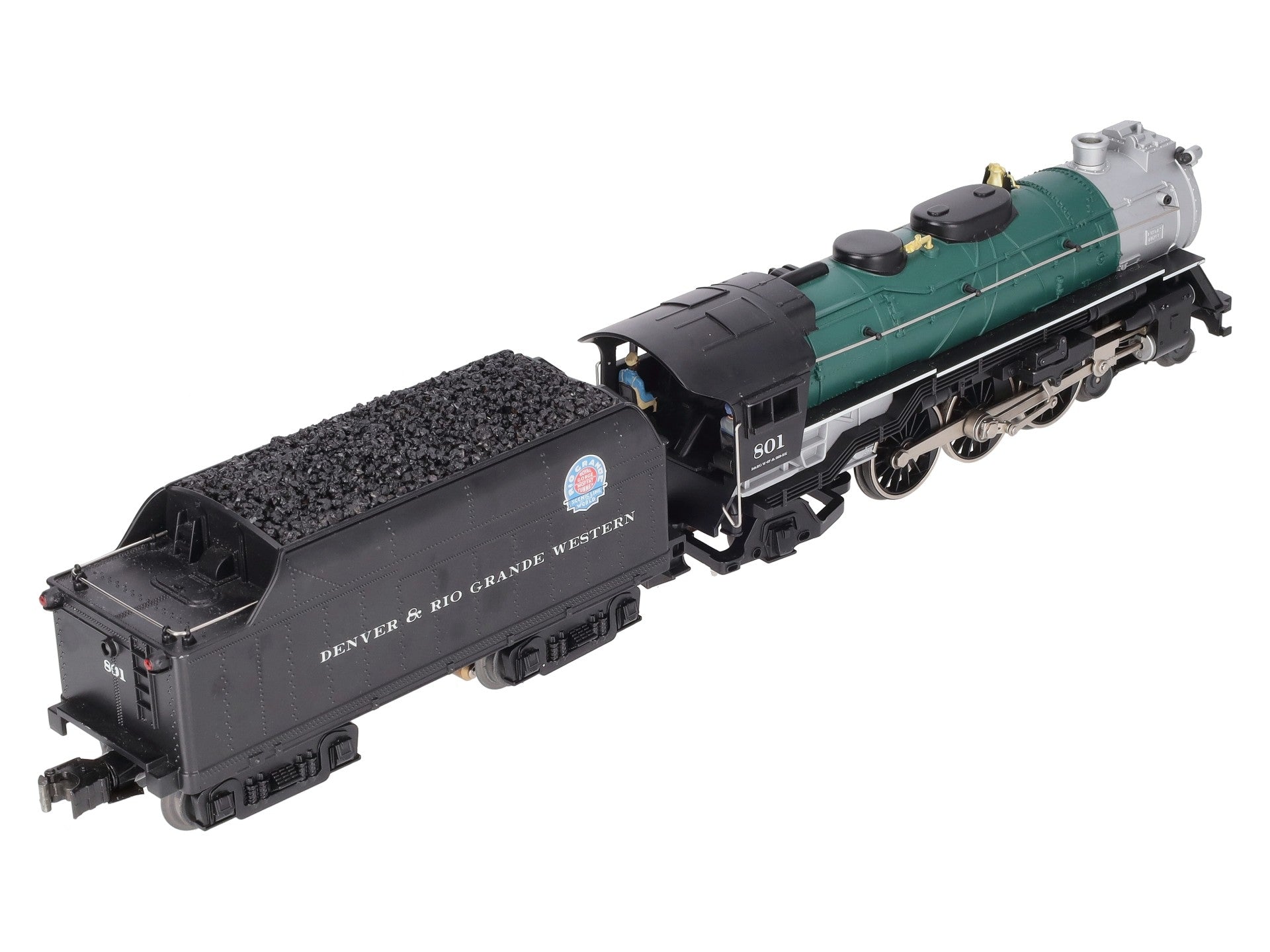 Lionel 2232110 O D&RGW LionChief Plus 2.0 Steam Locomotive #801