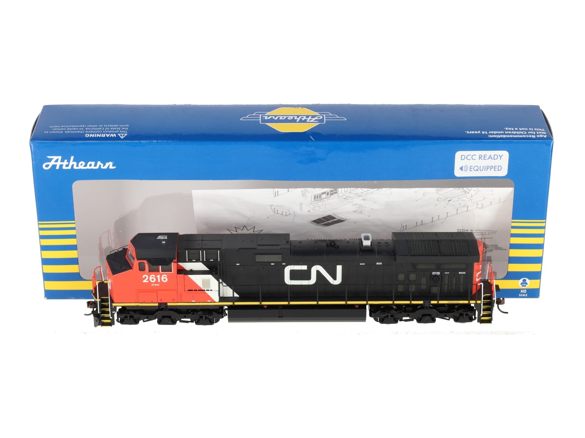 Athearn 78060 HO Scale Canadian National 9-44CW Diesel Locomotive #2616 w/DCC LN/Box