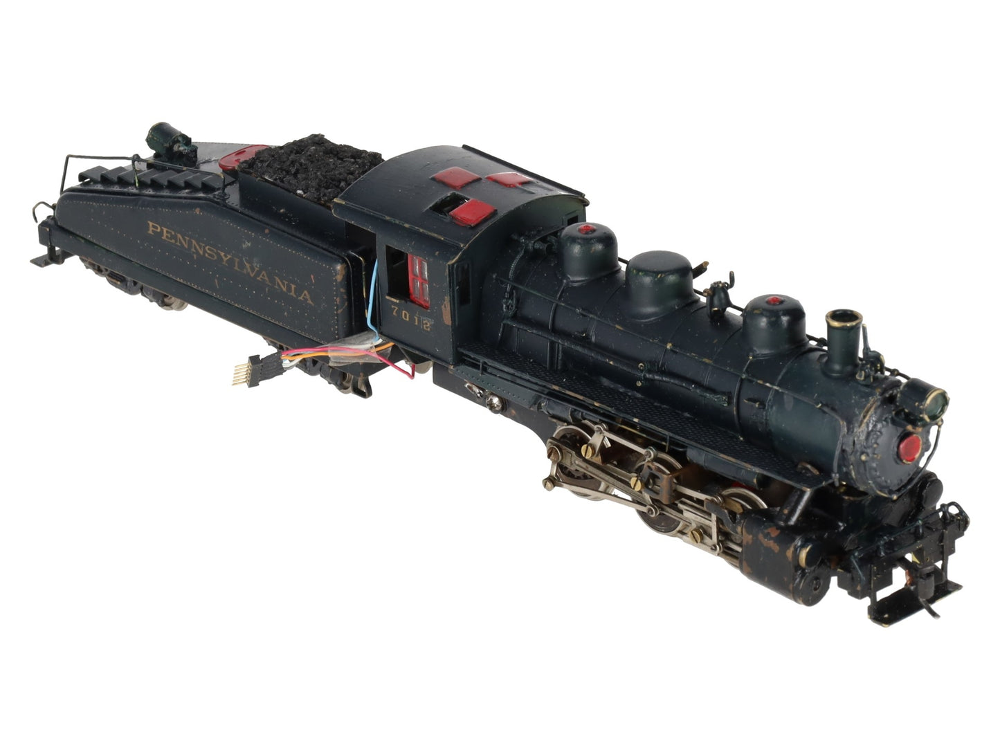 HO BRASS Pennsylvania 0-6-0 Steam Engine #7012 VG