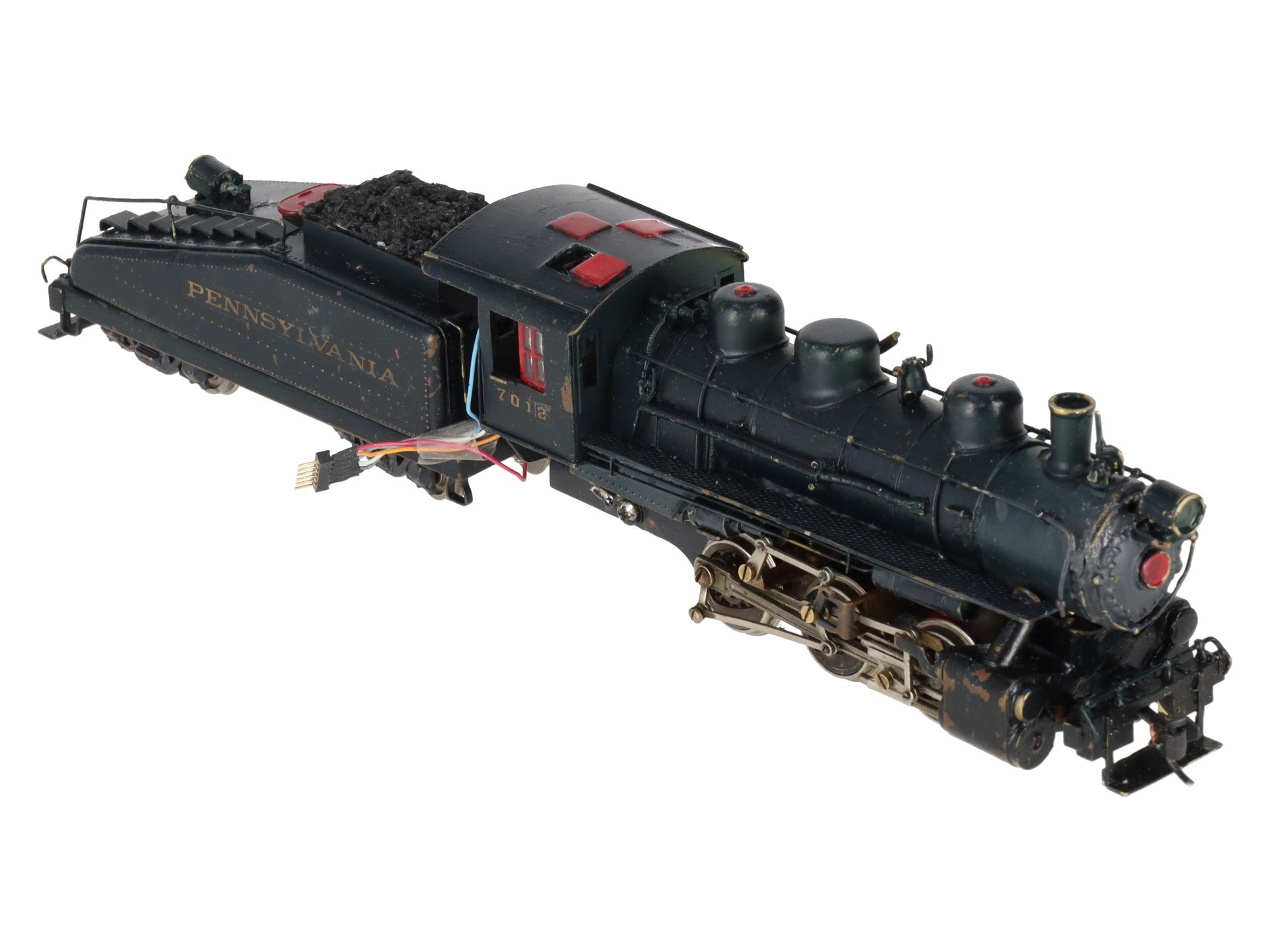 HO BRASS Pennsylvania 0-6-0 Steam Engine #7012 VG