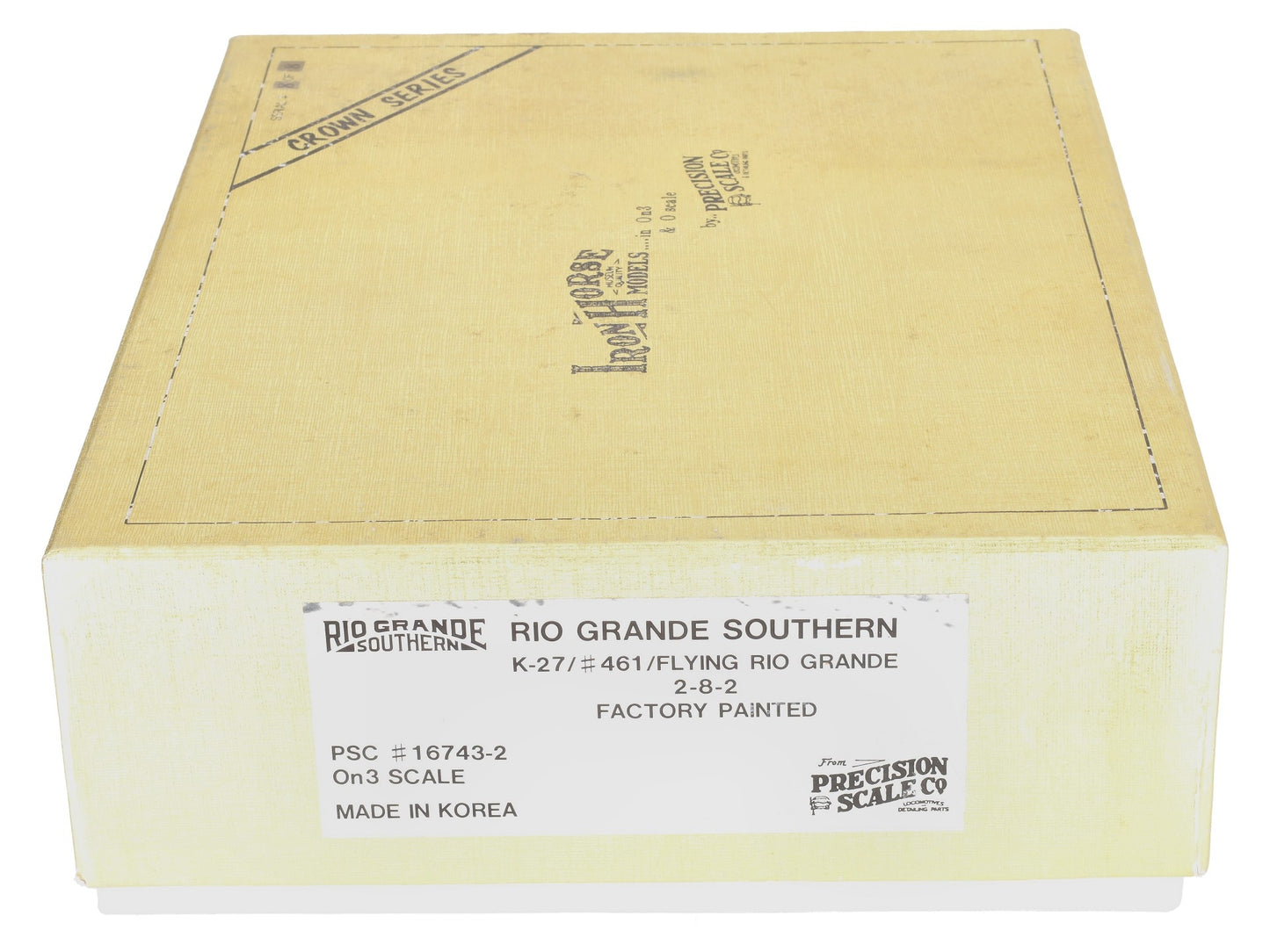 Iron Horse 16743-2 On3 RGS K-27 2-8-2 Steam Locomotive - Factory Painted LN/Box
