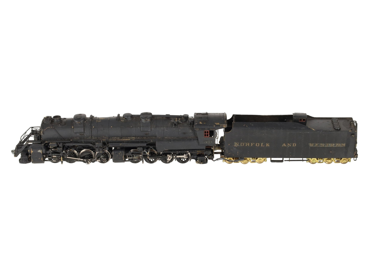United Models HO Brass N&W Articulated Y6b 2-8-8-2 Steam Locomotive & Tender VG