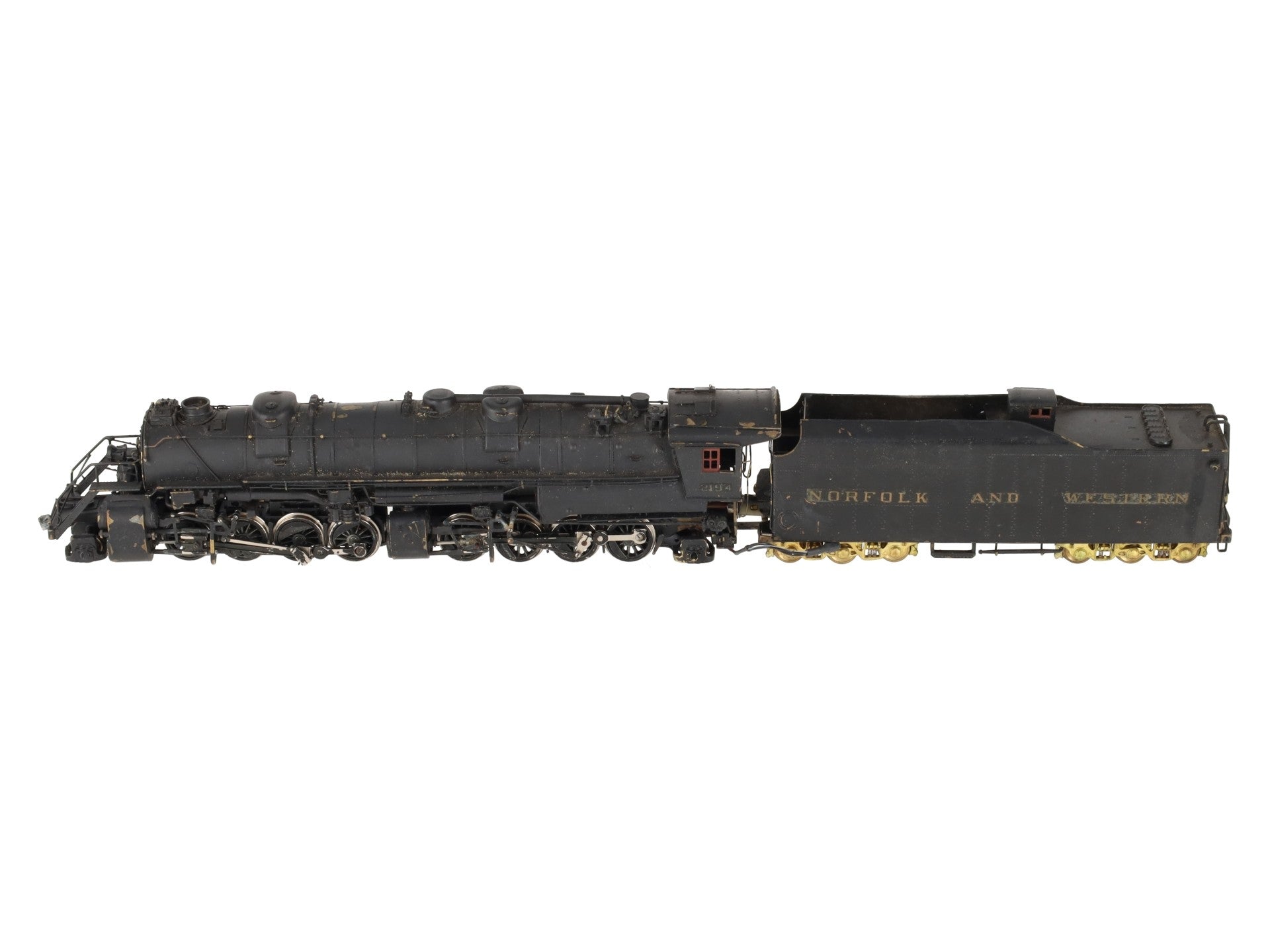 United Models HO Brass N&W Articulated Y6b 2-8-8-2 Steam Locomotive & Tender VG