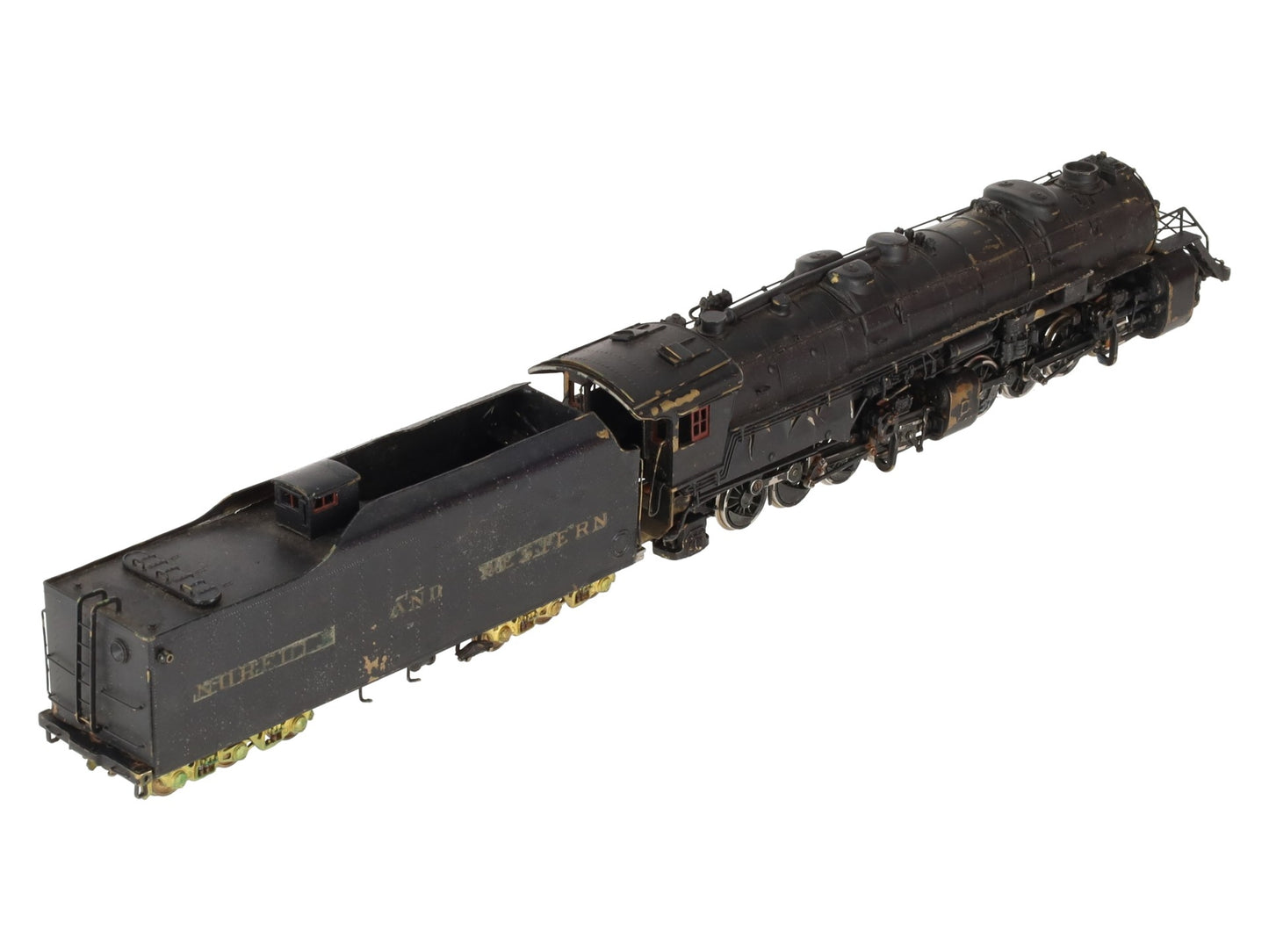 United Models HO Brass N&W Articulated Y6b 2-8-8-2 Steam Locomotive & Tender VG