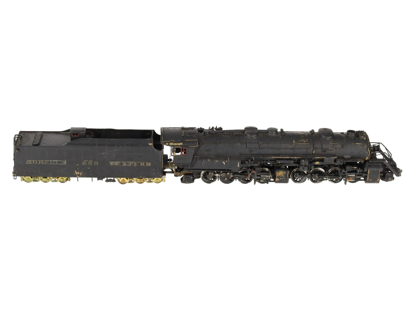 United Models HO Brass N&W Articulated Y6b 2-8-8-2 Steam Locomotive & Tender VG