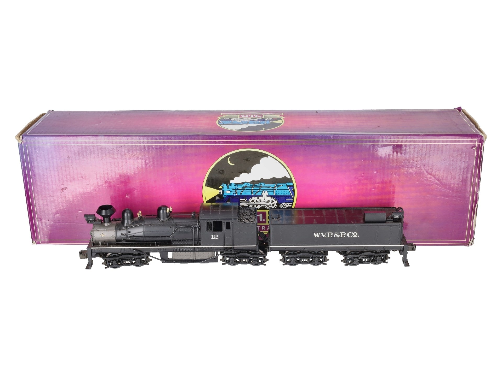 MTH 20-3023-1 O Gauge W.V.P&P Shay Steam Locomotive & Tender w/PS1