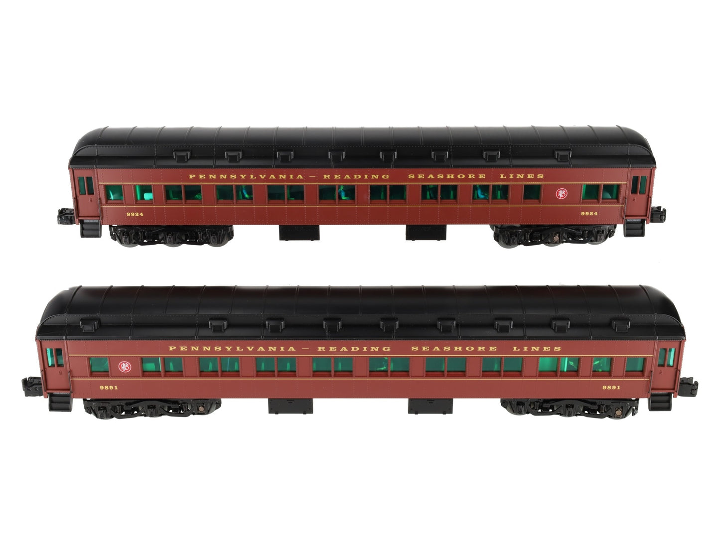 Lionel 85006 O PRSL 18'' Heavyweight Passenger Cars #9924/9891 (Set of 2)