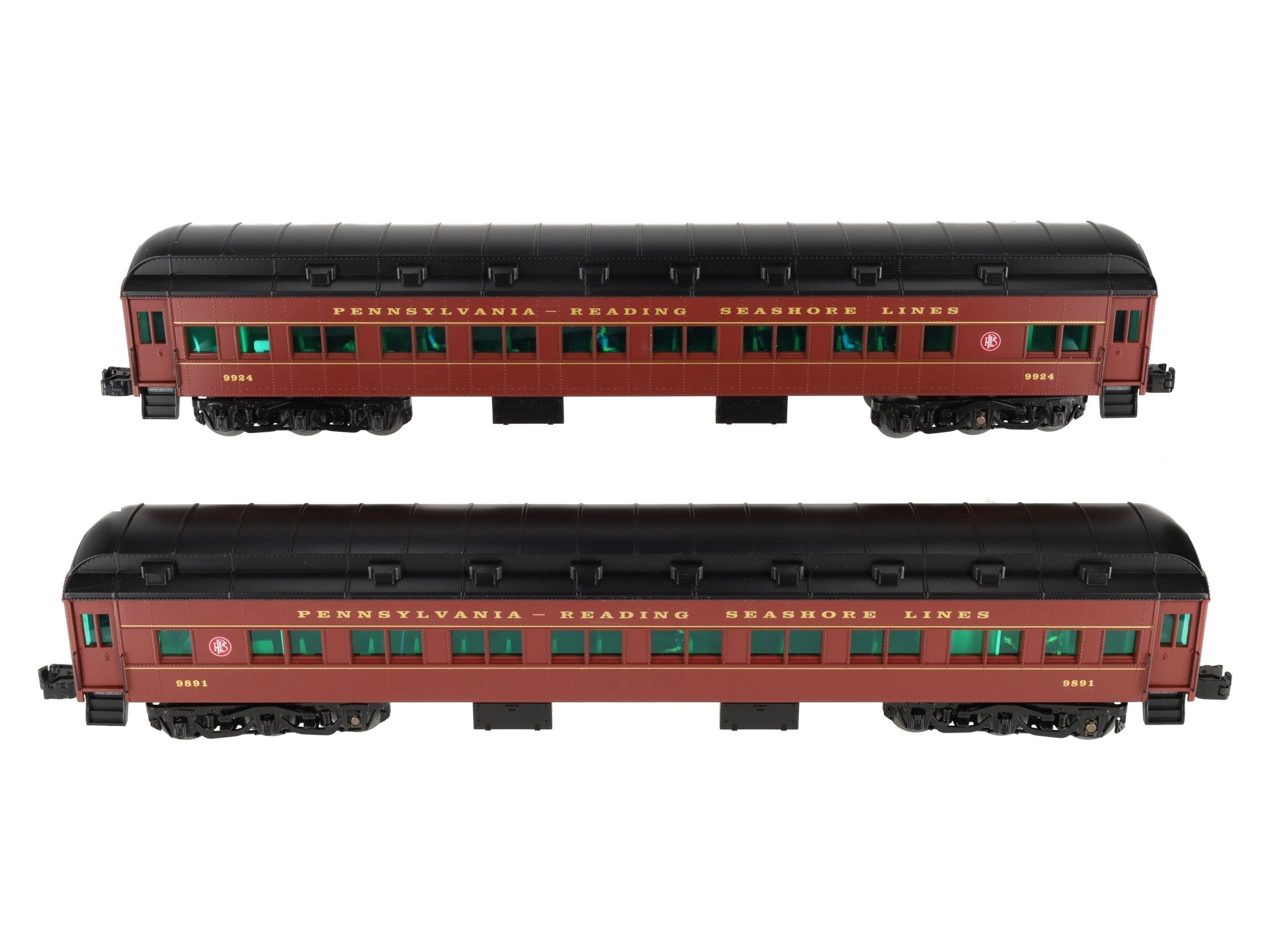 Lionel 85006 O PRSL 18'' Heavyweight Passenger Cars #9924/9891 (Set of 2)