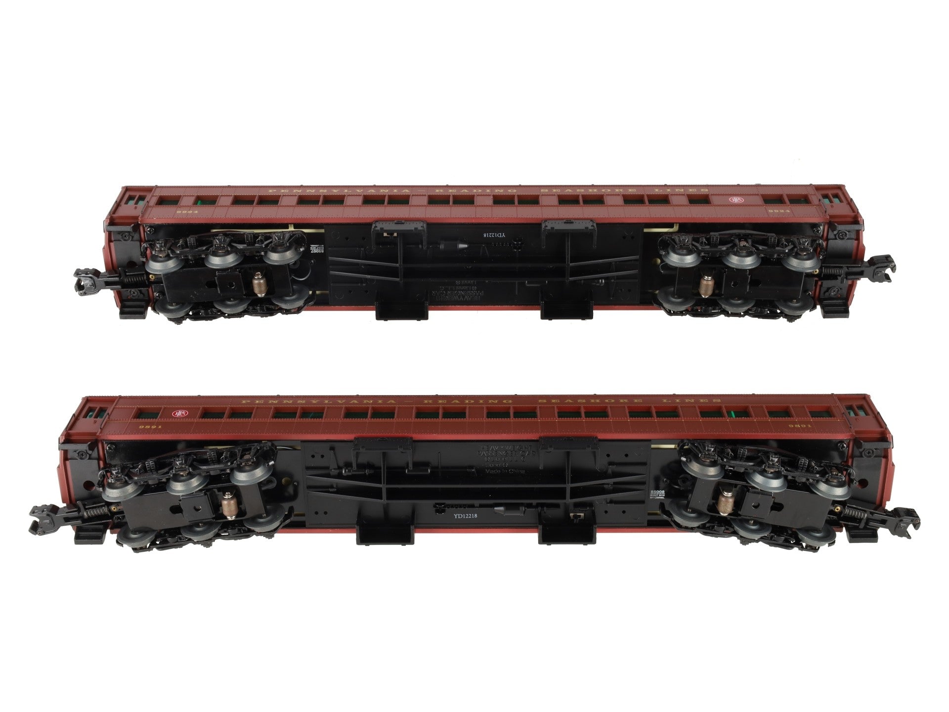 Lionel 85006 O PRSL 18'' Heavyweight Passenger Cars #9924/9891 (Set of 2)