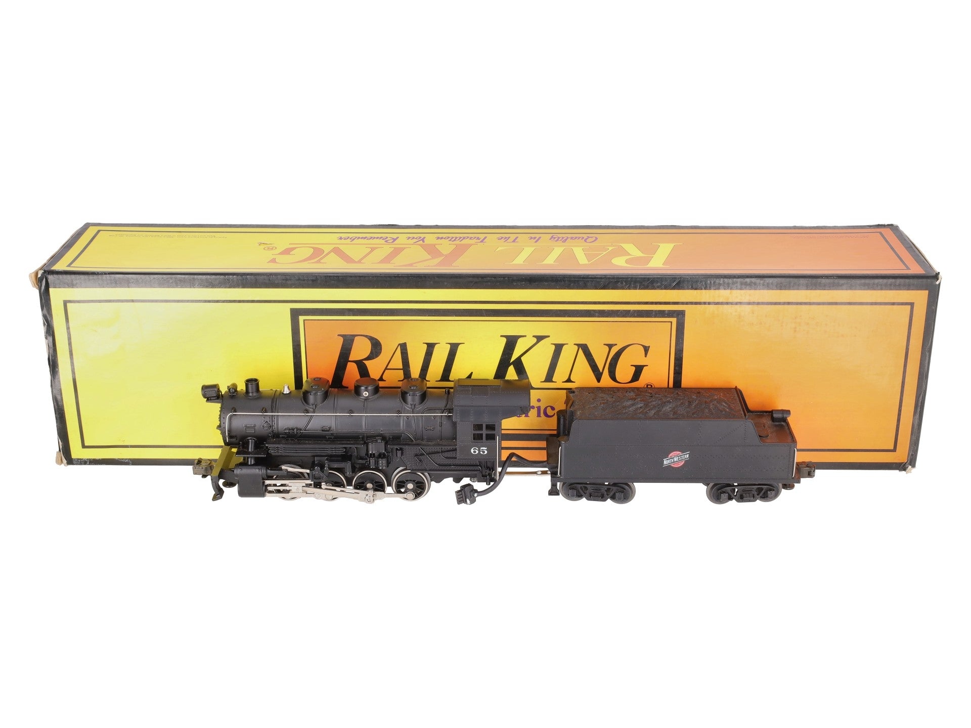 MTH 30-1112-1 O Chicago & Northwestern 0-8-0 Steam Locomotive Switcher w/PS1 #65 EX/Box