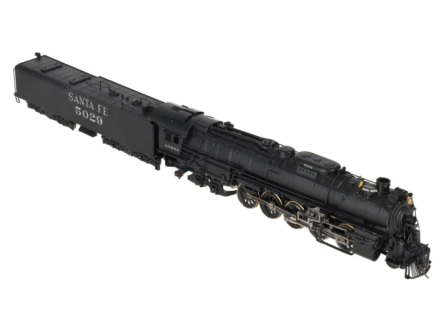 PFM Tenshodo 133 HO BRASS Santa Fe 2-10-4 Steam Locomotive & Tender - Painted VG