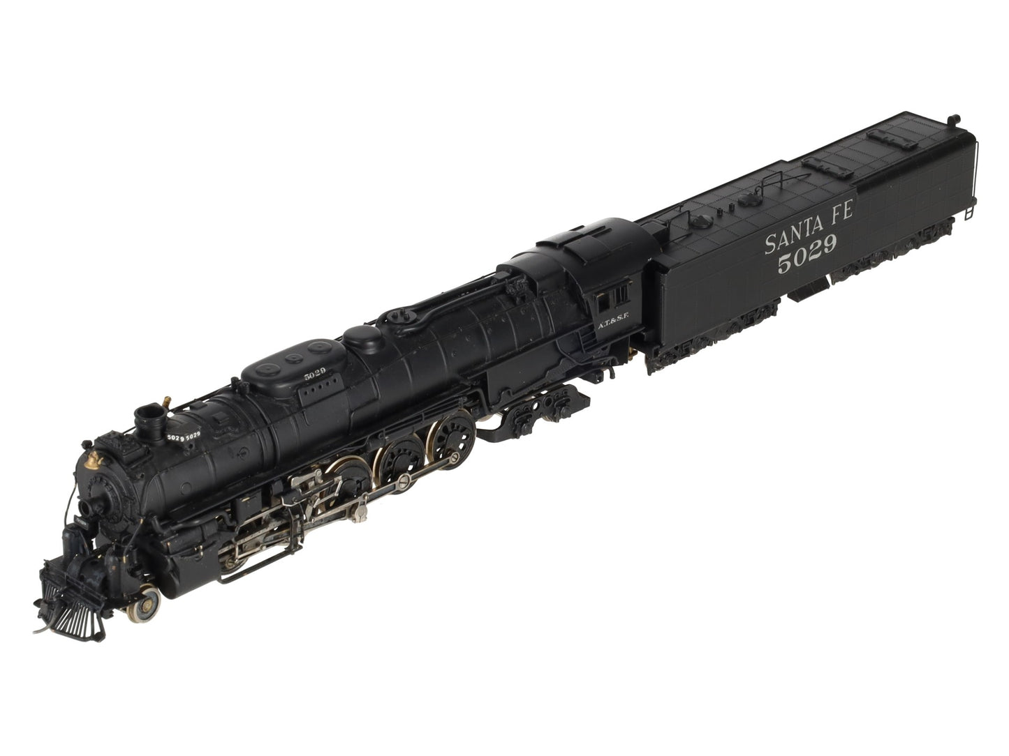 PFM Tenshodo 133 HO BRASS Santa Fe 2-10-4 Steam Locomotive & Tender - Painted VG