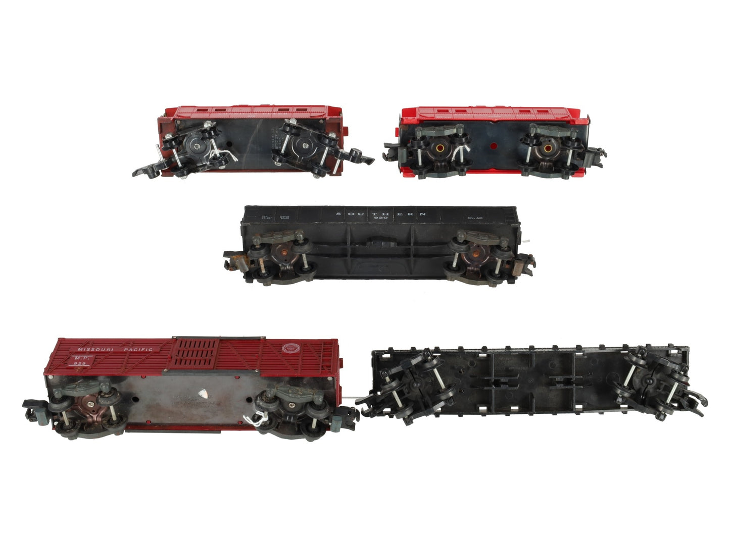 American Flyer Vintage S Postwar Freight Cars # 638, 920, 24566, 929 & 24603 [5] VG