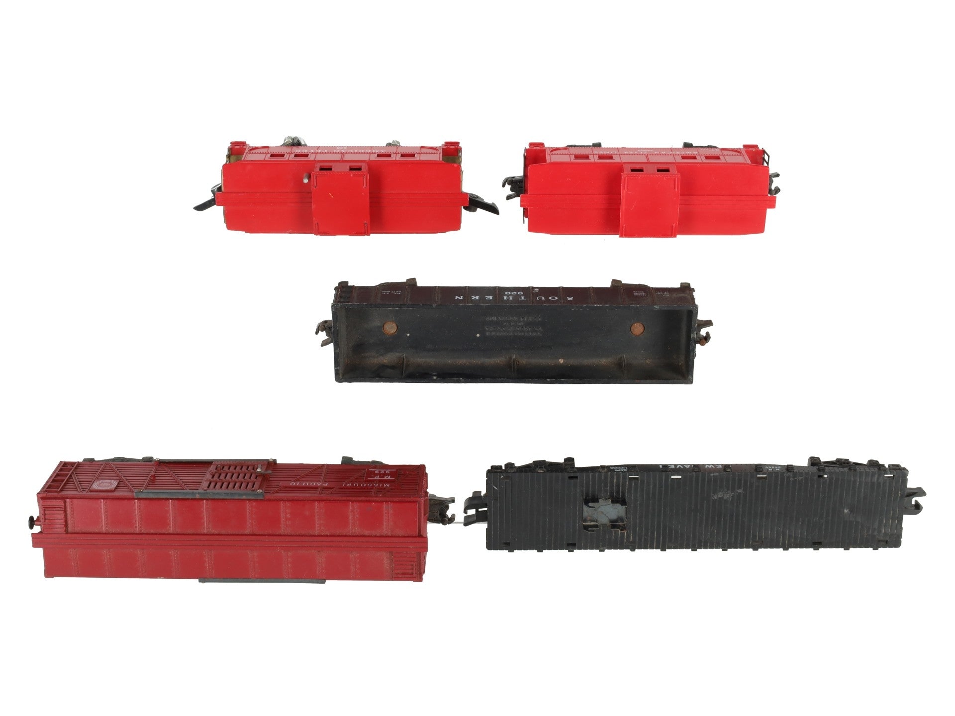 American Flyer Vintage S Postwar Freight Cars # 638, 920, 24566, 929 & 24603 [5] VG