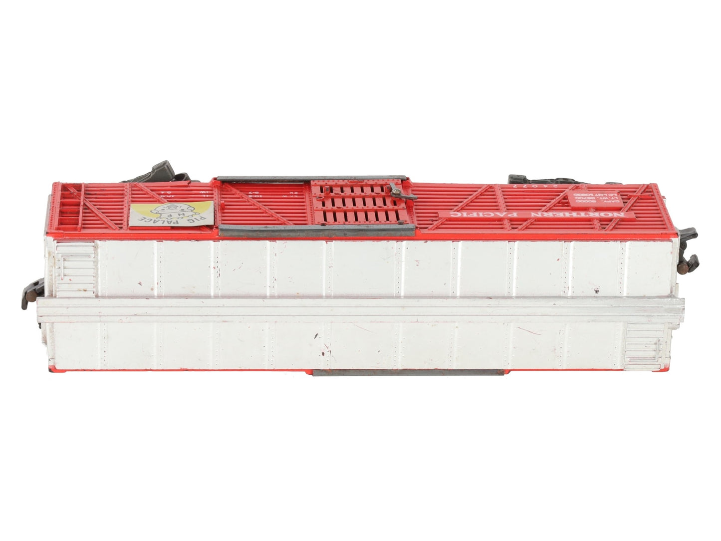 American Flyer 24077 Vintage S Northern Pacific Pig Palace Stock Car VG