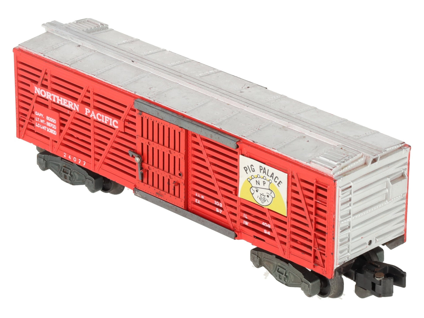 American Flyer 24077 Vintage S Northern Pacific Pig Palace Stock Car VG
