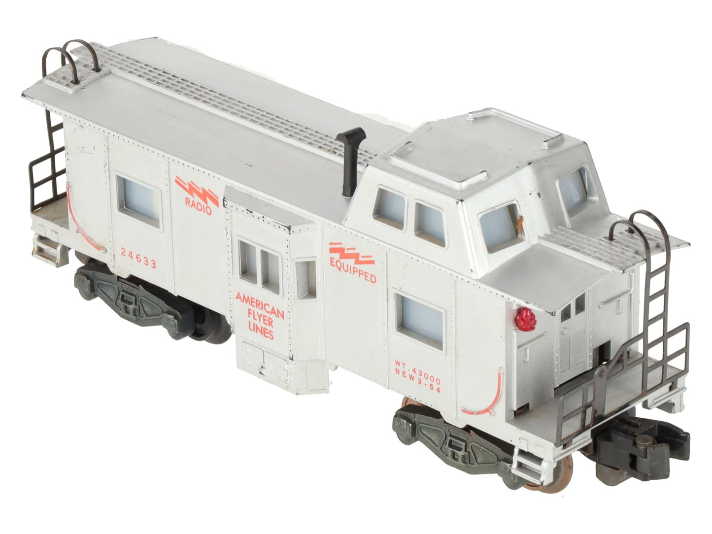 American Flyer 24633 Vintage S American Flyer Lines Bay window Caboose VG
