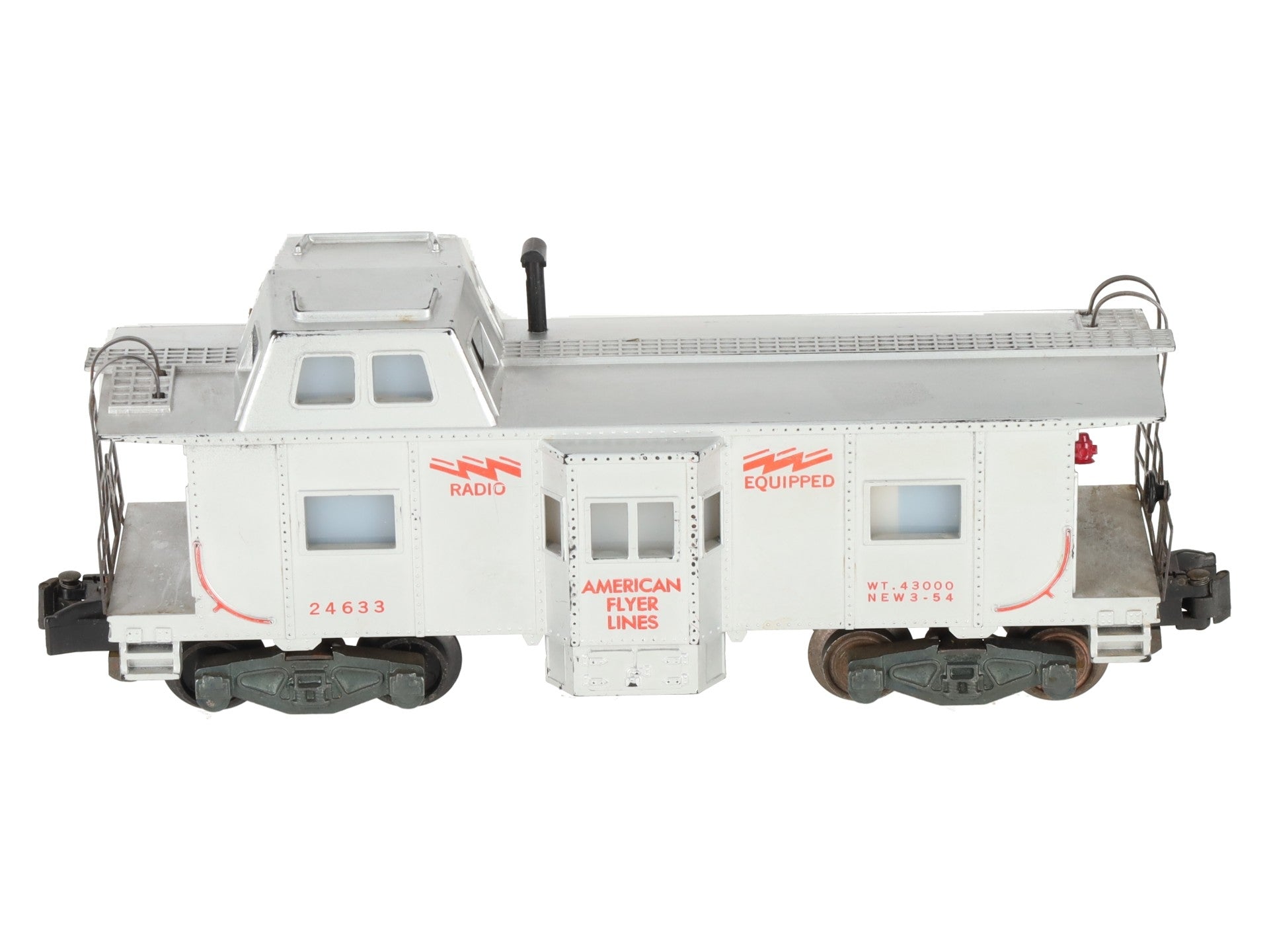 American Flyer 24633 Vintage S American Flyer Lines Bay window Caboose VG