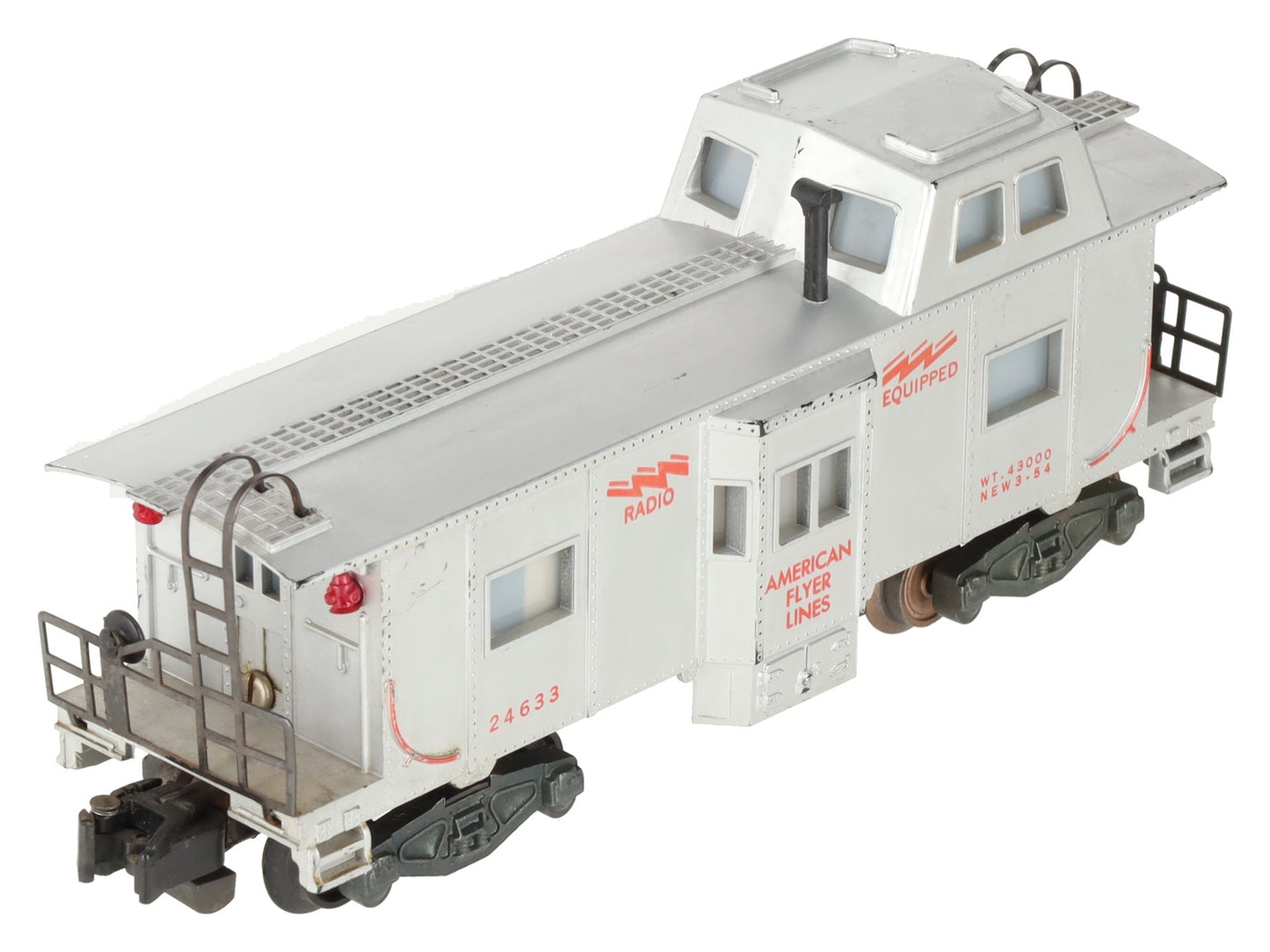 American Flyer 24633 Vintage S American Flyer Lines Bay window Caboose VG