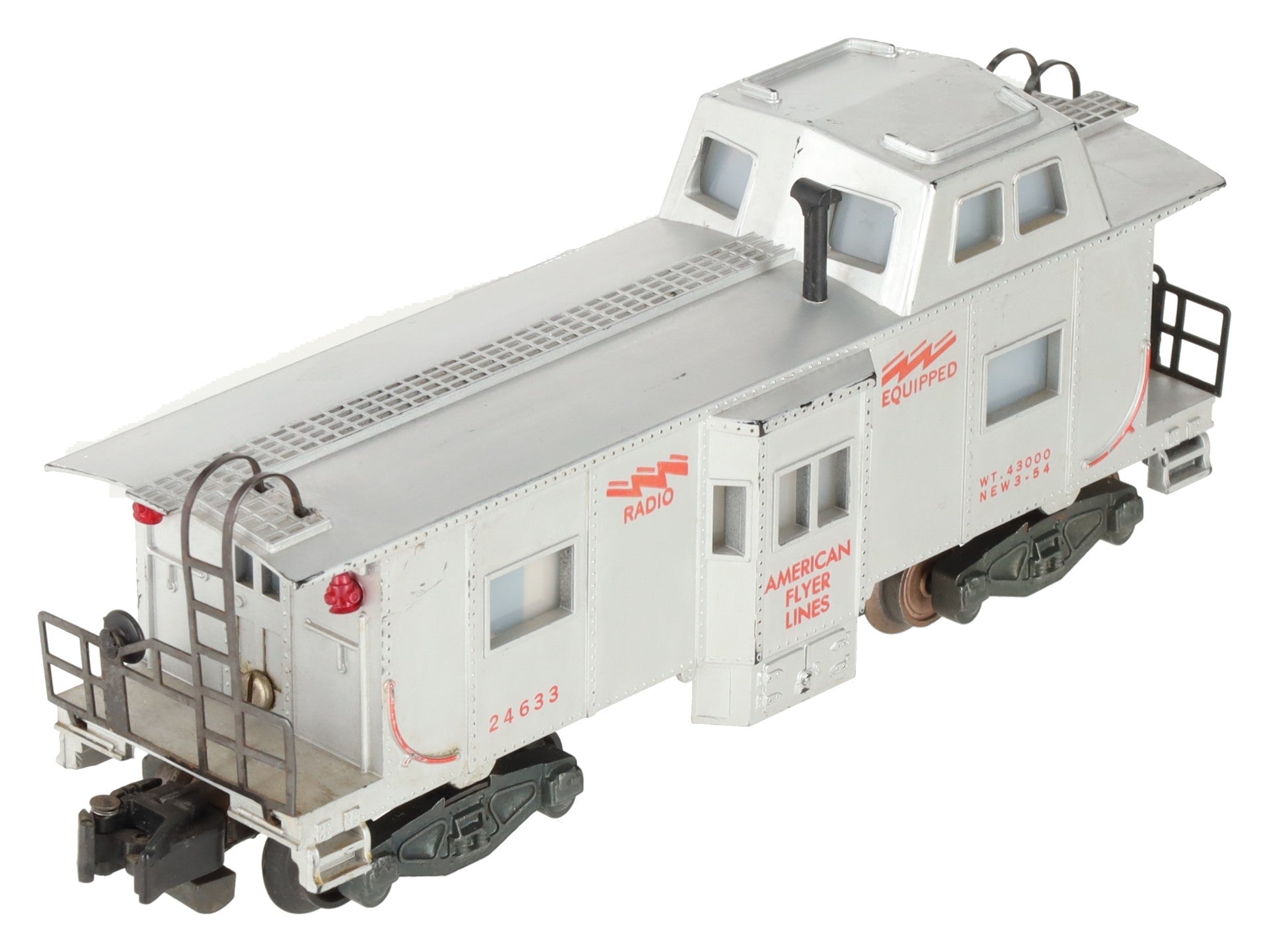 American Flyer 24633 Vintage S American Flyer Lines Bay window Caboose VG