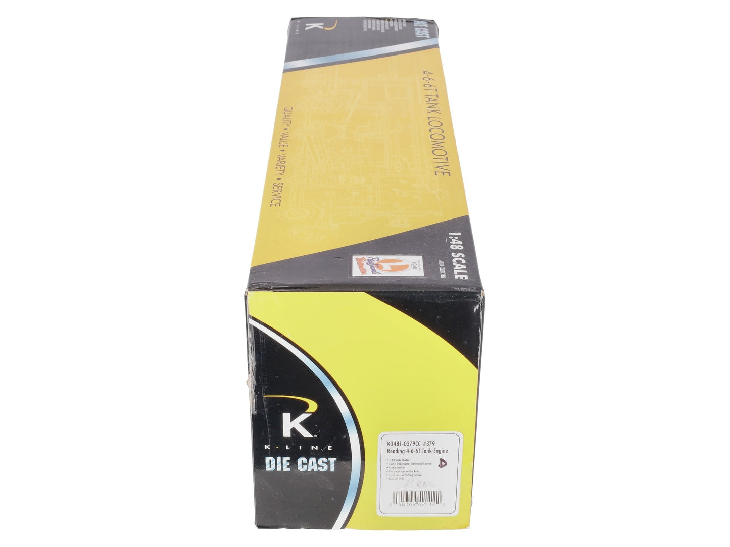 K-Line K3481-0379CC O Reading 4-6-6T Tank Steam Locomotive #379 2-Rail VG/Box