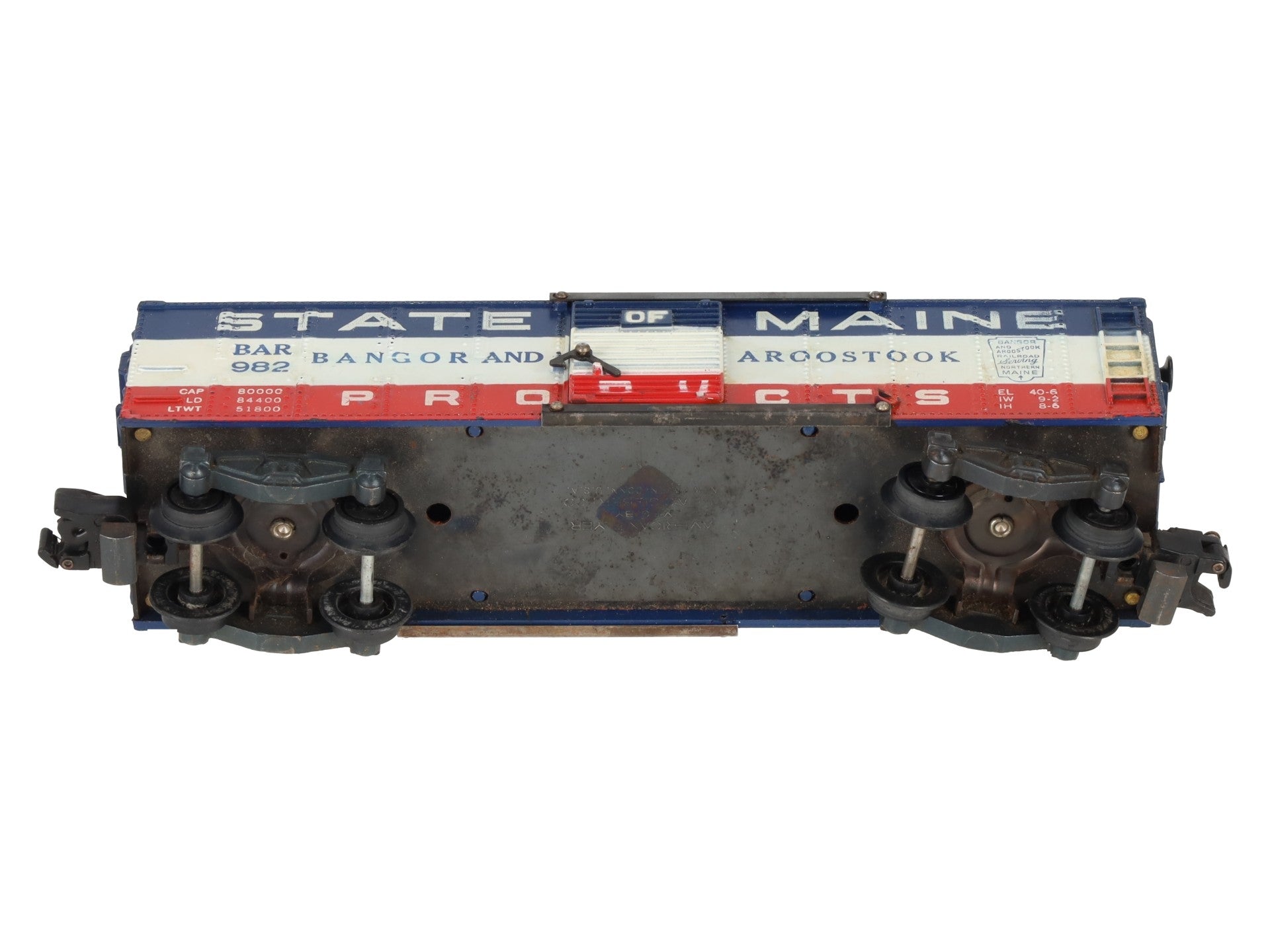 American Flyer 982 Vintage S State of Maine Boxcar VG