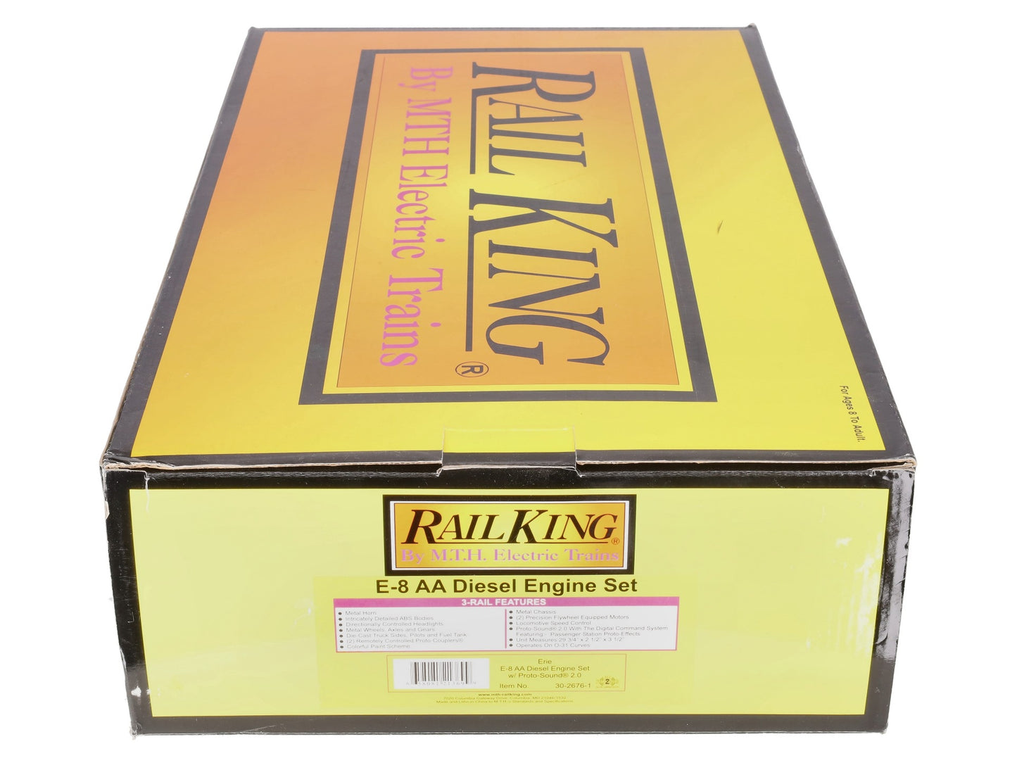 MTH 30-2676-1 Erie E-8AA Diesel Engine Set w/Proto-Sound 2.0 #828/822