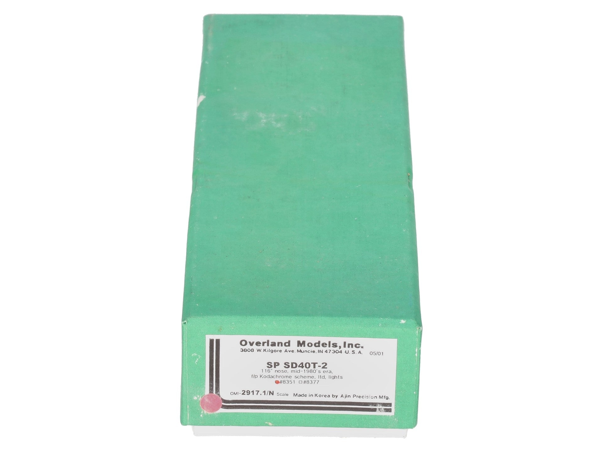 Overland Models 8351 N Southern Pacific BRASS SD40T-2 Diesel Locomotive #8351 LN/Box