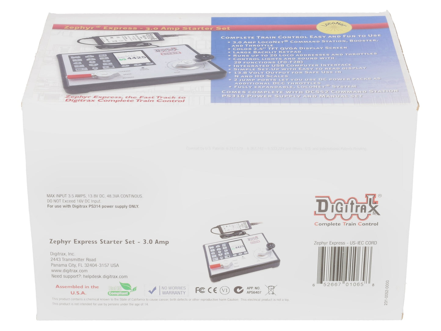 Digitrax DCS52 Zephyr Express Command Station EX/Box