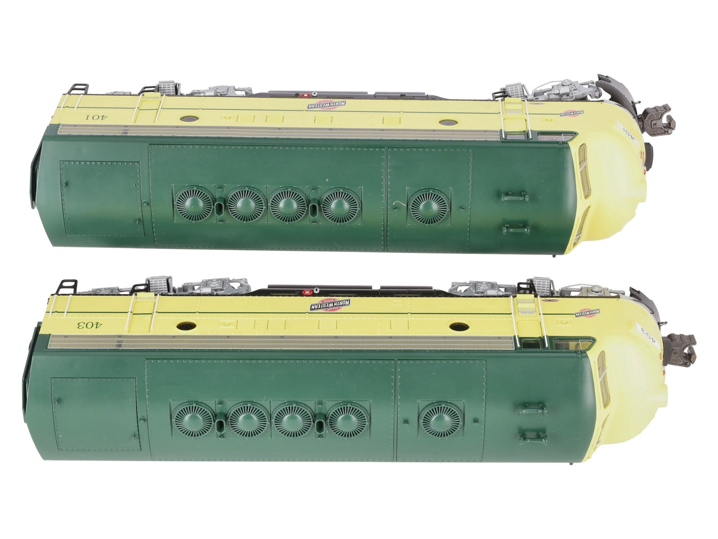 Lionel 6-38754 O C&NW Legacy F-7 AA Diesel Locomotive Set #401/#403 LN/Box