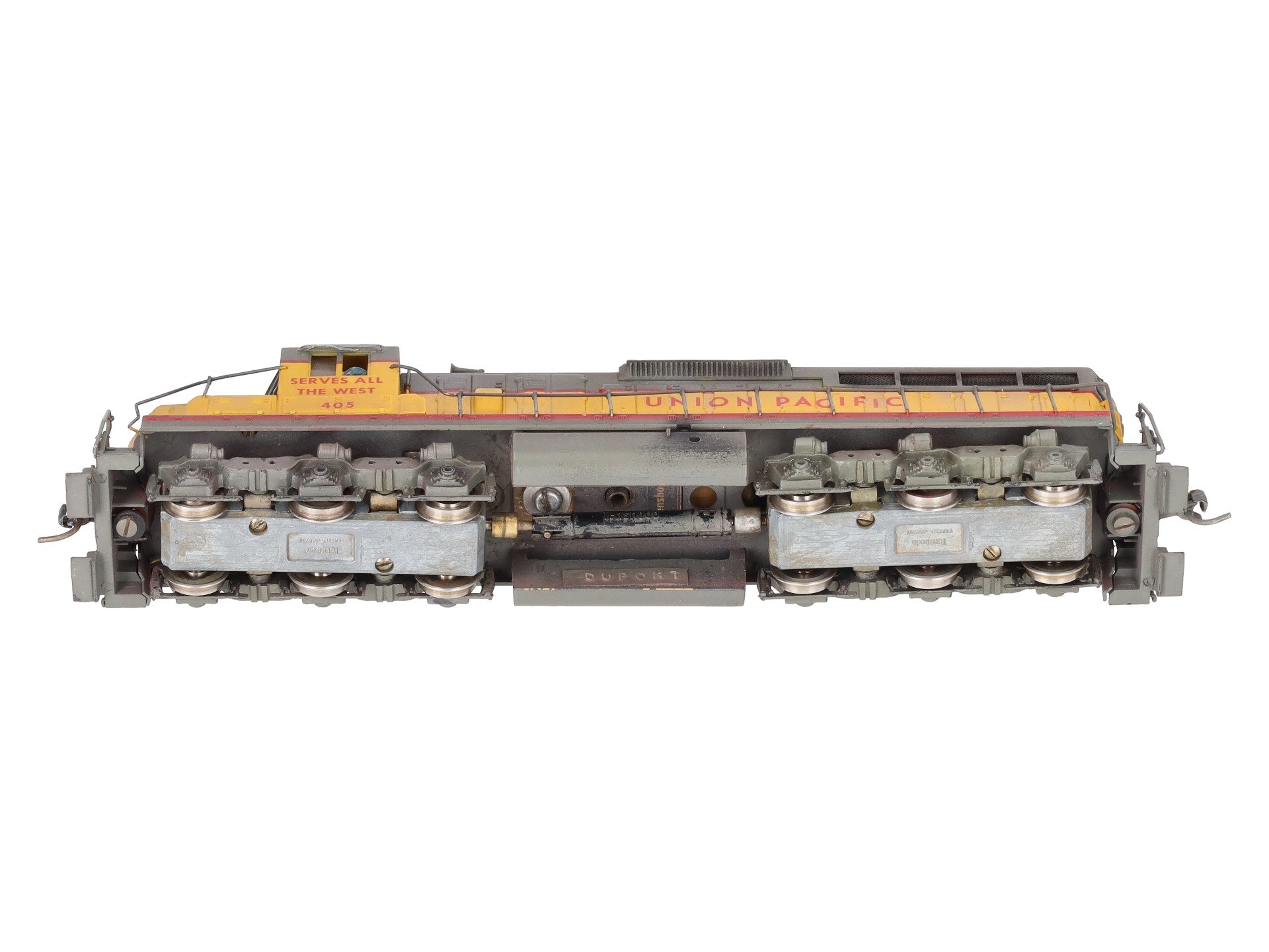 Tenshodo HO Scale BRASS Custom Painted Union Pacific Diesel Locomotive #405 EX