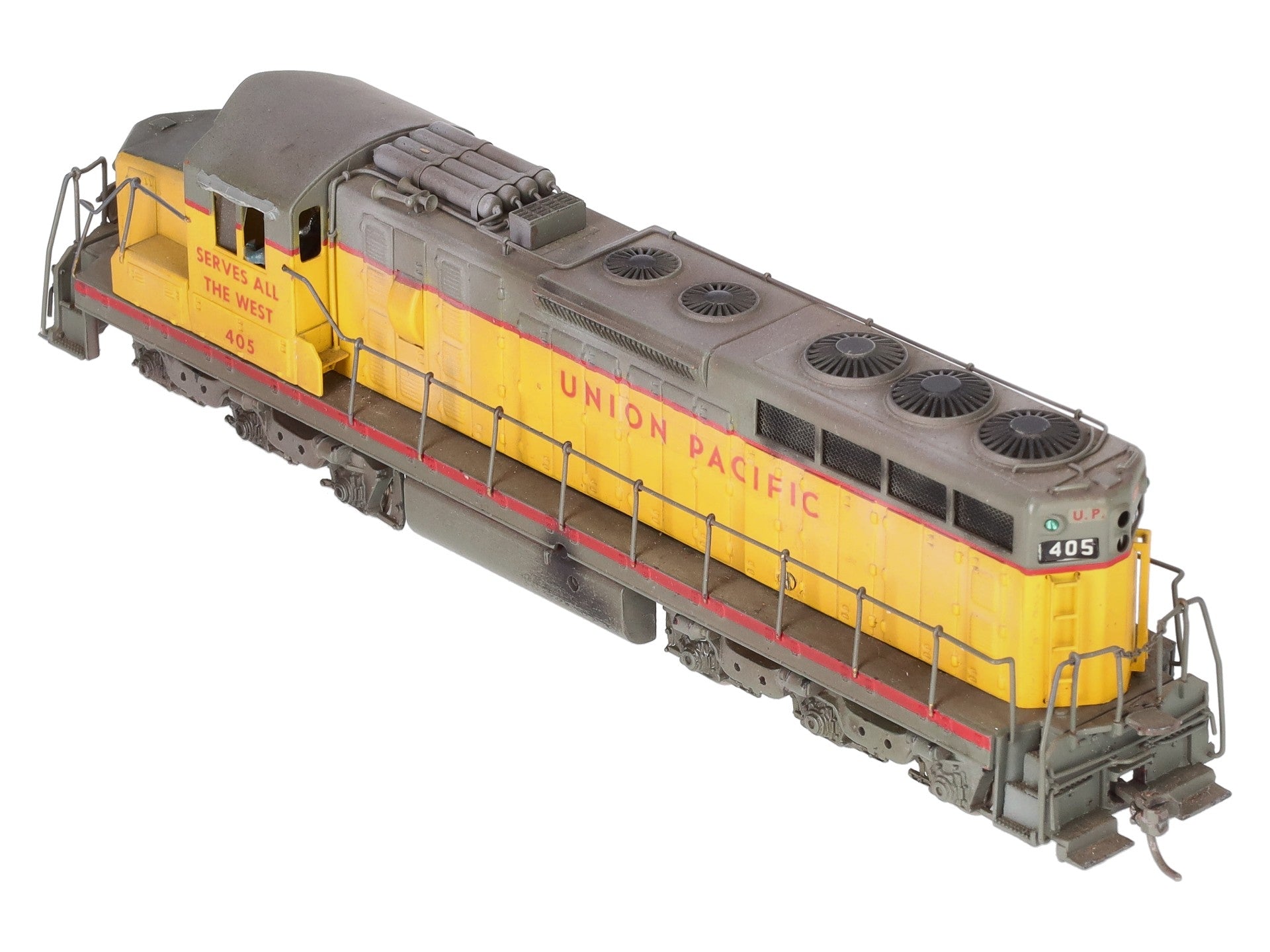 Tenshodo HO Scale BRASS Custom Painted Union Pacific Diesel Locomotive #405 EX