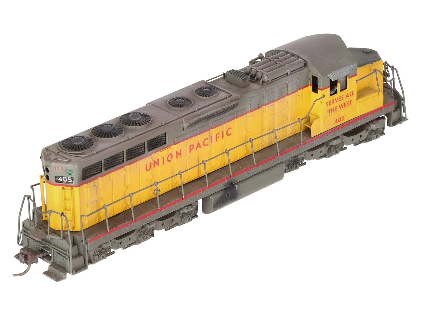 Tenshodo HO Scale BRASS Custom Painted Union Pacific Diesel Locomotive #405 EX
