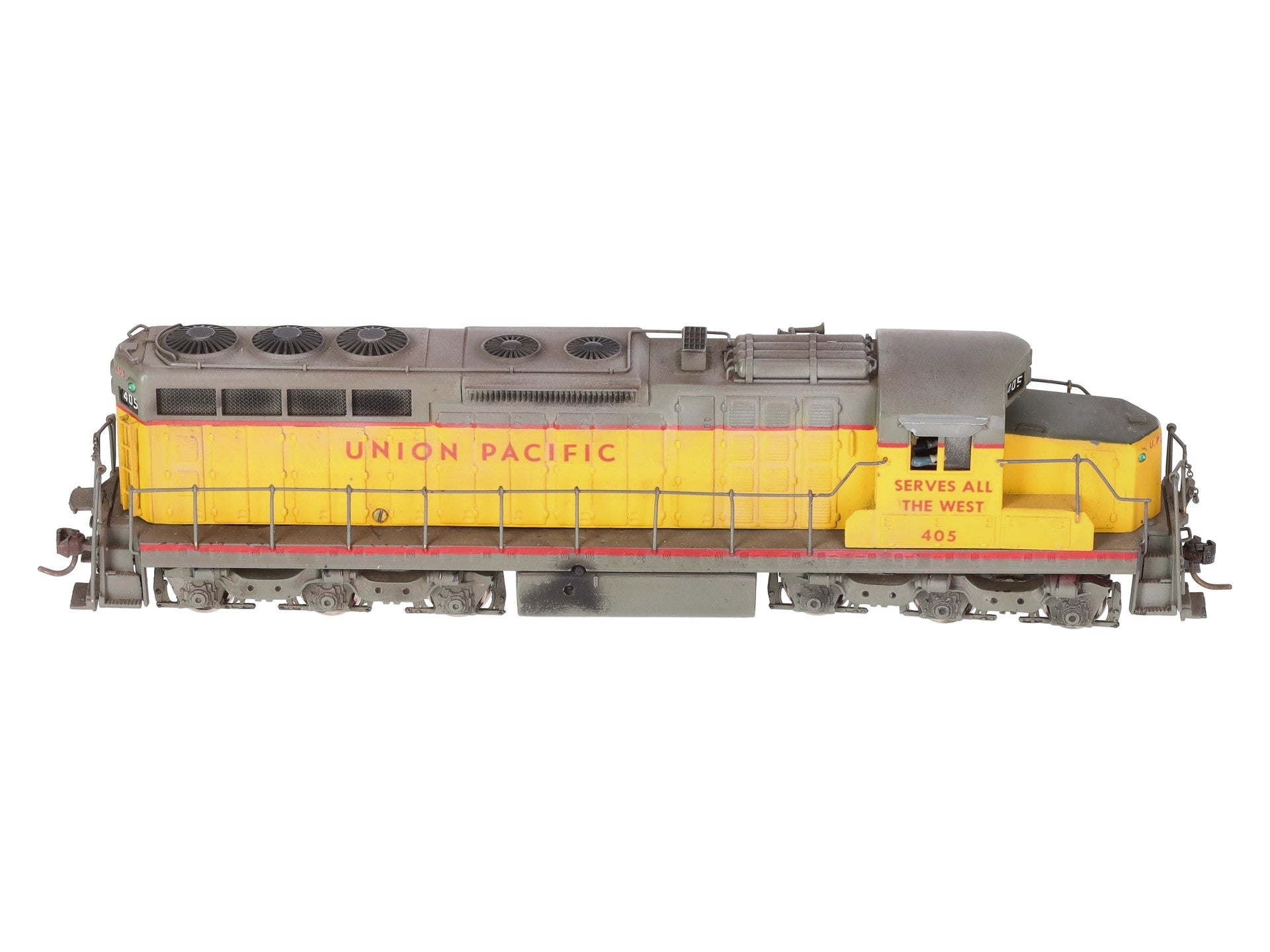 Tenshodo HO Scale BRASS Custom Painted Union Pacific Diesel Locomotive #405 EX