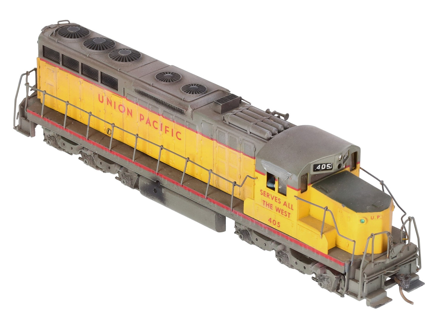 Tenshodo HO Scale BRASS Custom Painted Union Pacific Diesel Locomotive #405 EX