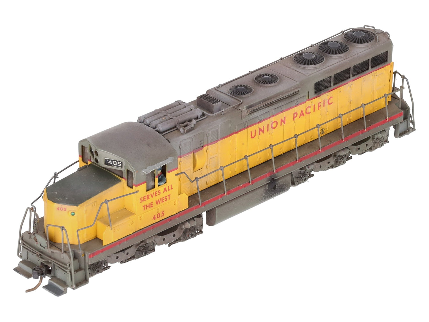 Tenshodo HO Scale BRASS Custom Painted Union Pacific Diesel Locomotive #405 EX