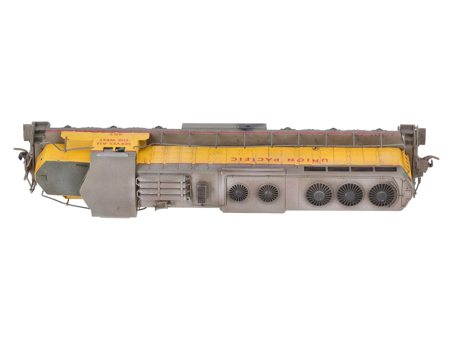 Tenshodo HO Scale BRASS Custom Painted Union Pacific Diesel Locomotive #405 EX