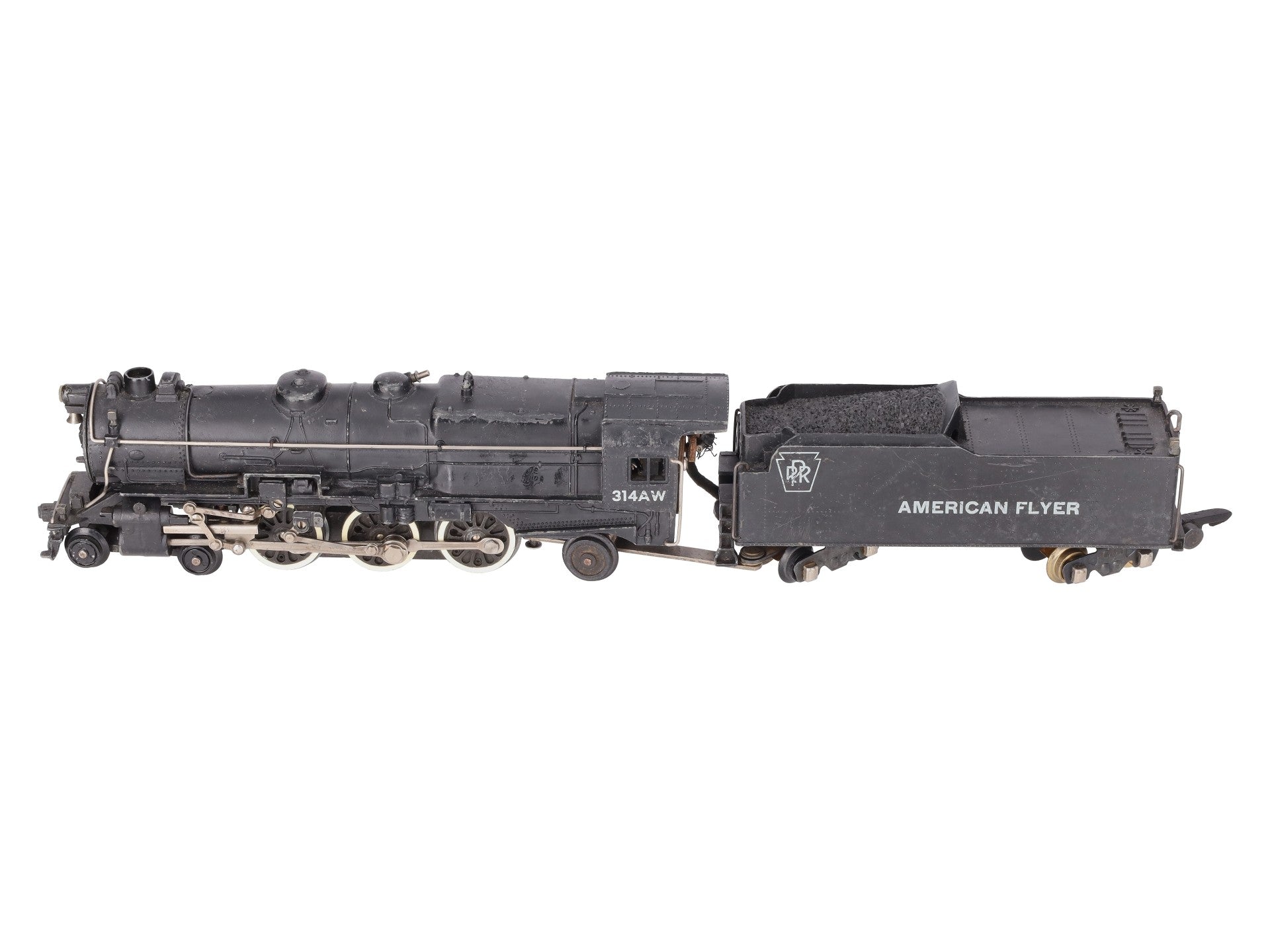 American Flyer 314AW Vintage S Steam Locomotive & Tender VG