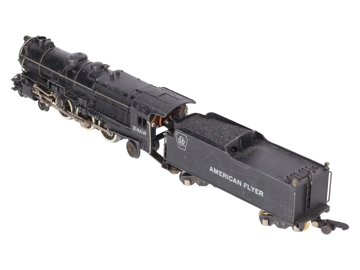 American Flyer 314AW Vintage S Steam Locomotive & Tender VG