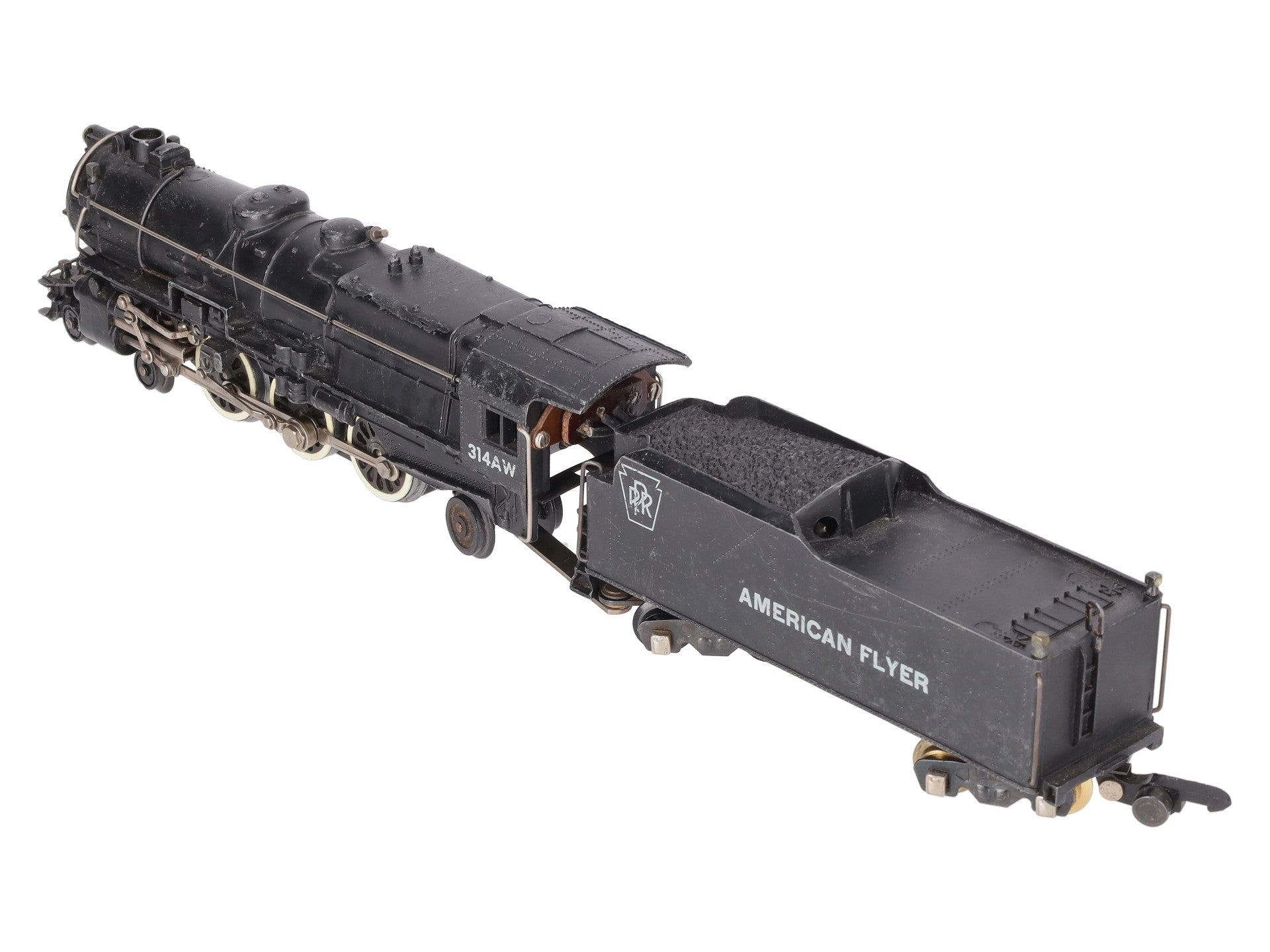 American Flyer 314AW Vintage S Steam Locomotive & Tender VG
