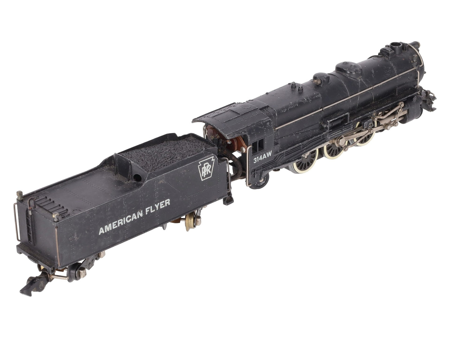 American Flyer 314AW Vintage S Steam Locomotive & Tender VG