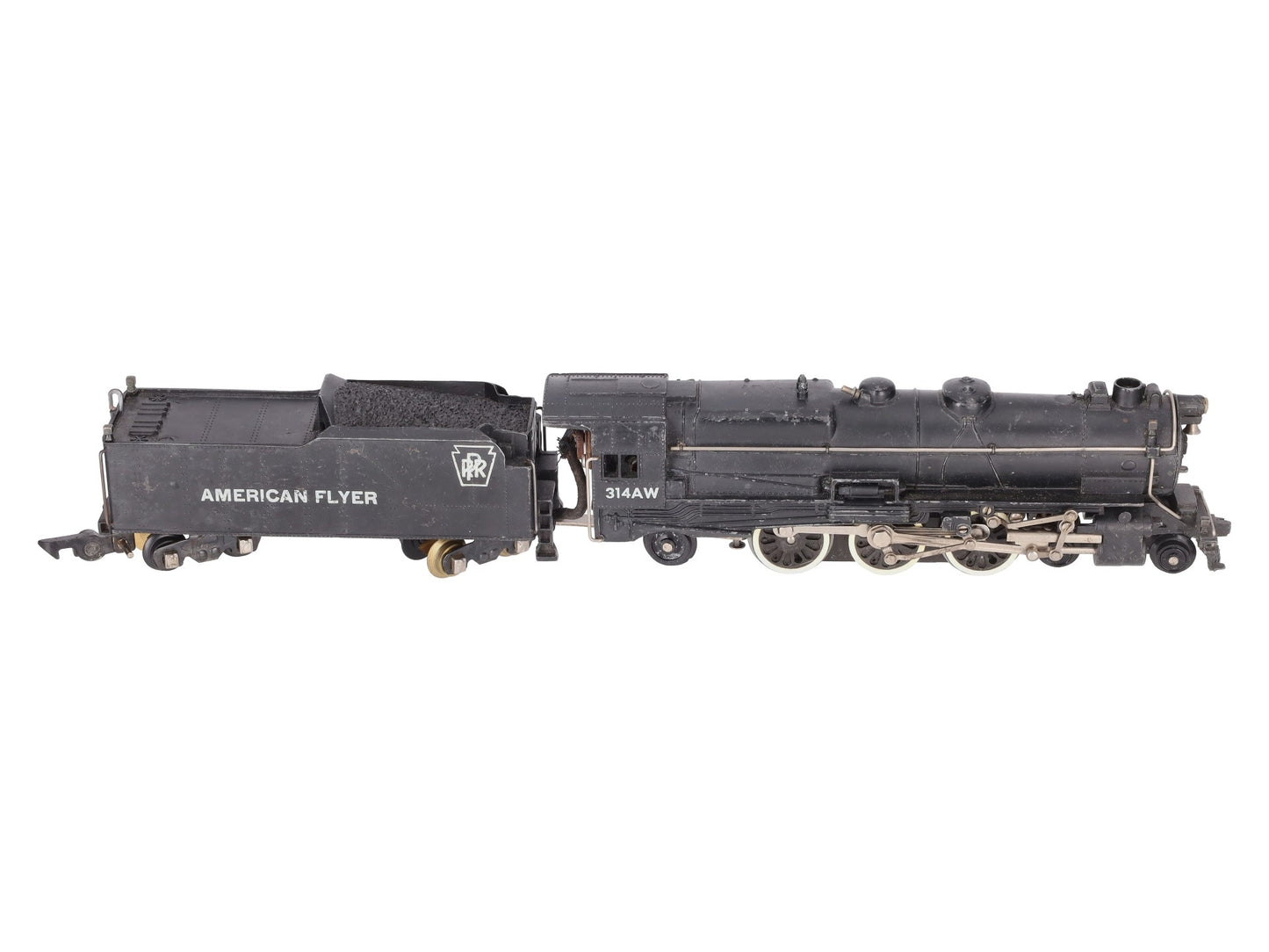American Flyer 314AW Vintage S Steam Locomotive & Tender VG