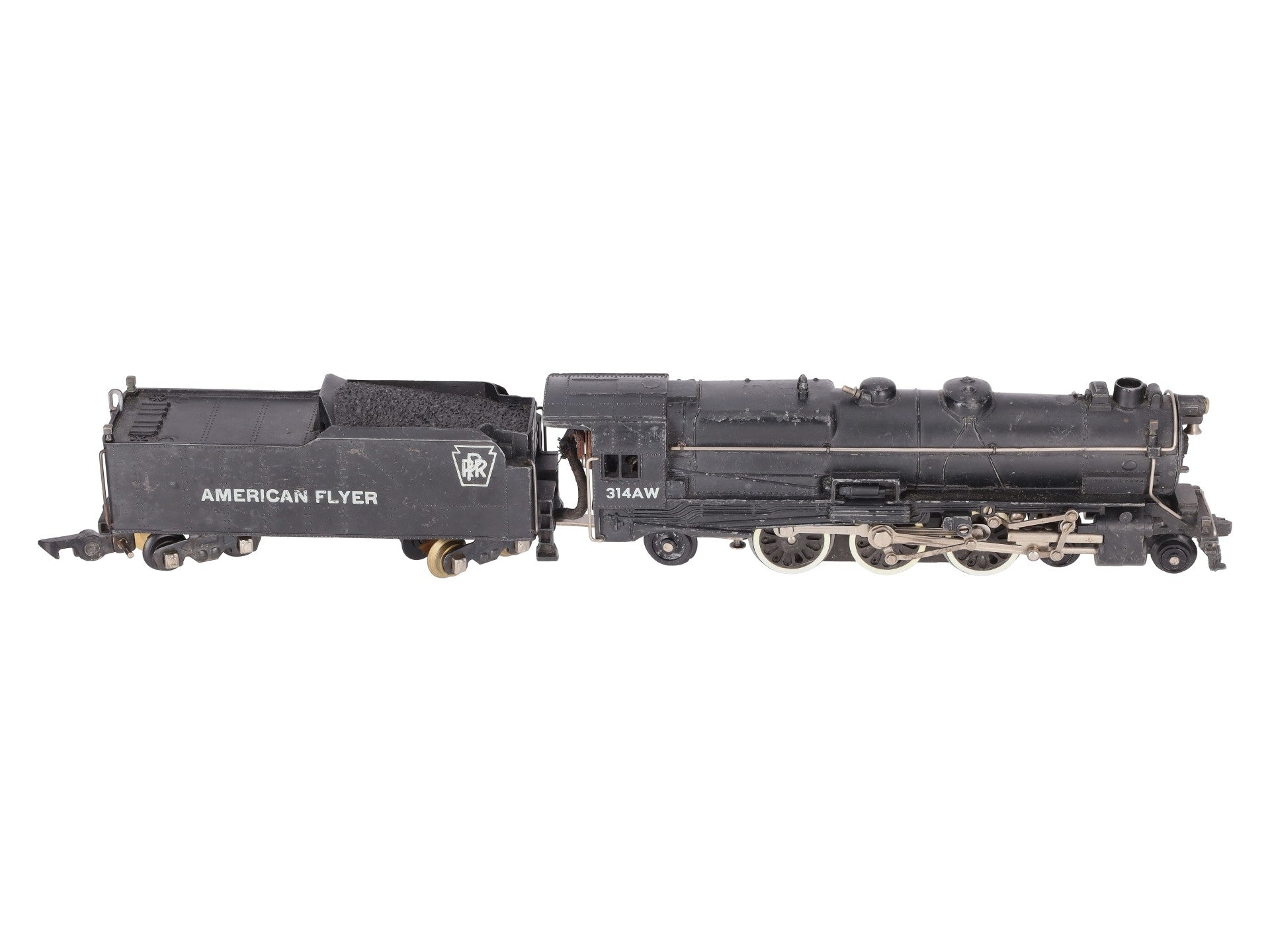 American Flyer 314AW Vintage S Steam Locomotive & Tender VG